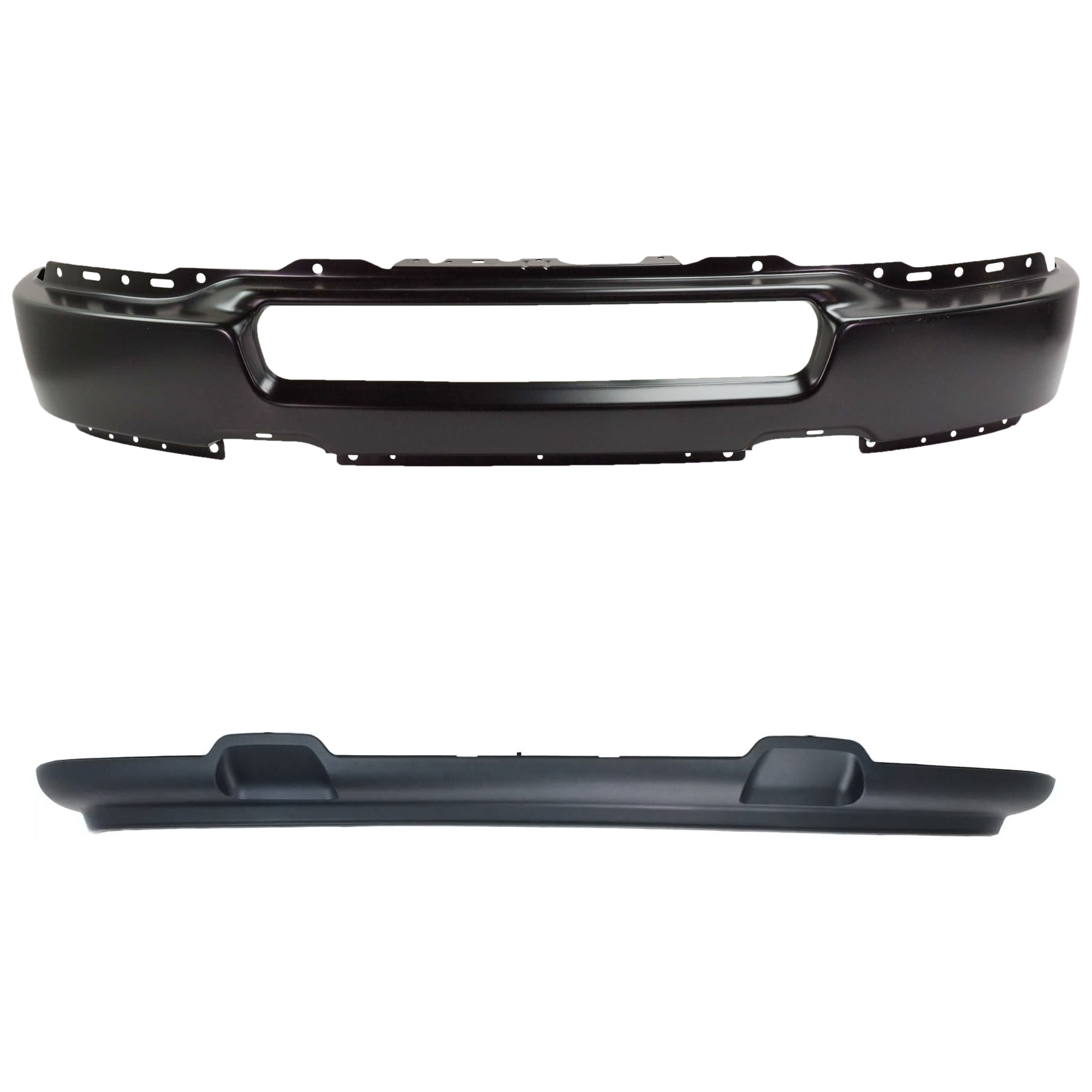 AM F 150-04-05 FRONT BUMPER 2 pc kit Face Bar Paint to Match with Valance SKU KIT 071824 C795 Partslink FO1002389 FO1095205 OEM 4L3Z17757EA 4L3Z17626AAB