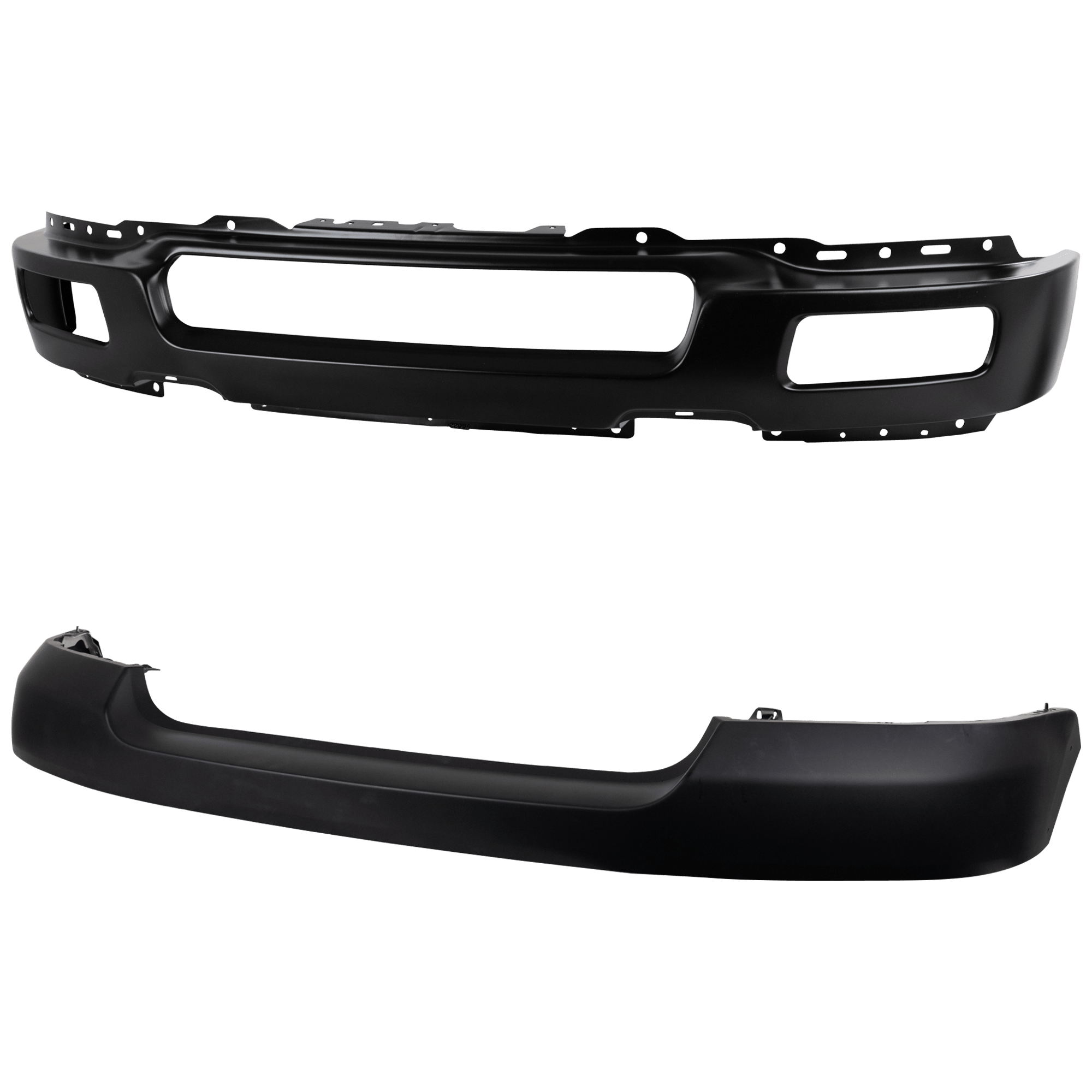 AM F 150-04-06 FRONT BUMPER 2 pc kit w Bumper Cover SKU KIT 071824 C798 Partslink FO1002391 FO1000561 OEM 4L3Z17757FA 4L3Z17D957DA