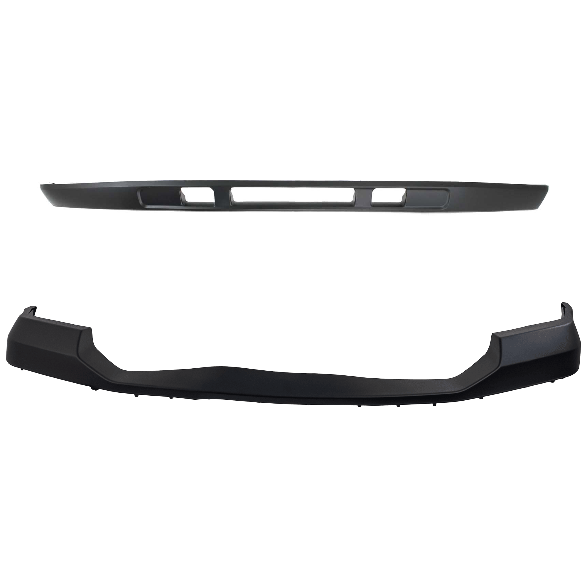 AM F SERIES SUPER DUTY 06-07 FRONT BUMPER COVER 2 pc kit Textured w Absorber with Valance SKU KIT 071824 C817 Partslink FO1000607 FO1095219 OEM 6C3Z17D957AA 5C3Z17626AAA