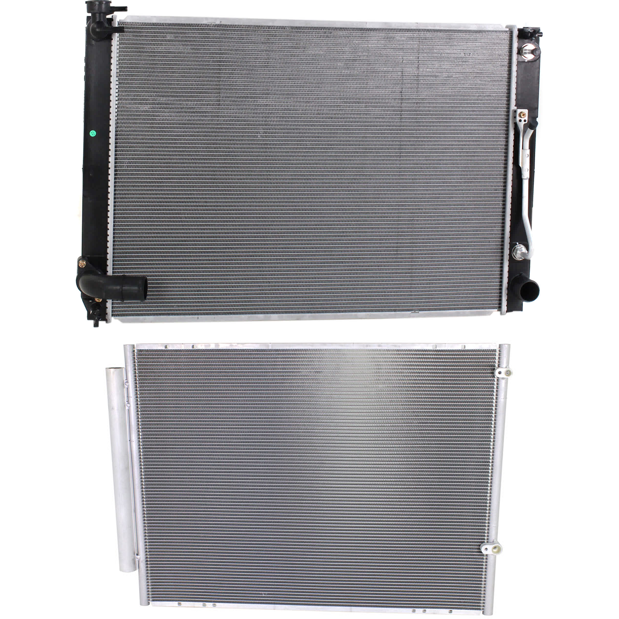 AM SIENNA 07-10 RADIATOR 2 pc kit w A C Condenser SKU KIT 071824 C850 Partslink TO3010322 TO3030194 OEM 160410P201-8846108010