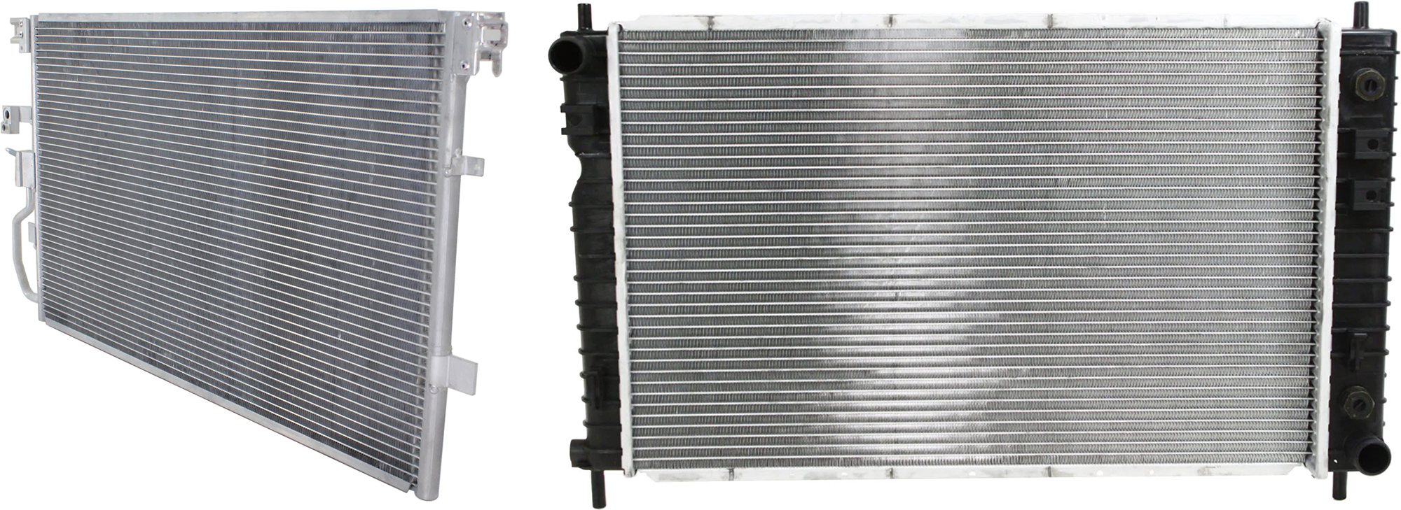 AM EQUINOX 05-05 RADIATOR 2 pc kit 6 Cyl. 3.4L Eng. with A C Condenser SKU KIT 071824 C864 Partslink GM3010462 GM3030260 OEM 15246426-15232871