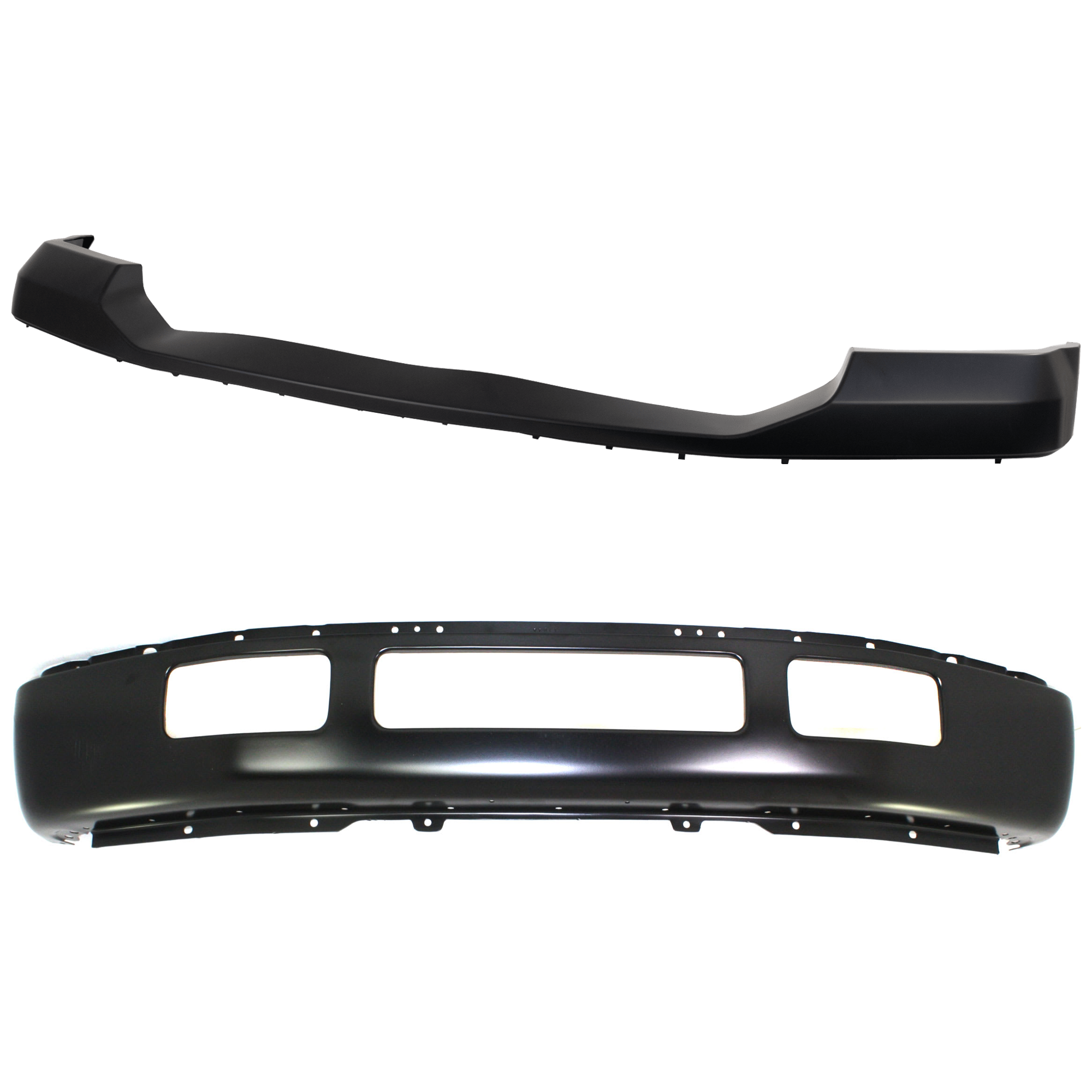 AM F 450 F 550 SUPER DUTY 05-07 FRONT BUMPER 2 pc kit Face Bar Primed with Bumper Cover SKU KIT 071824 C919 Partslink FO1002397 FO1057292 OEM 5C3Z17757EAA 6C3Z17D957BAPTM