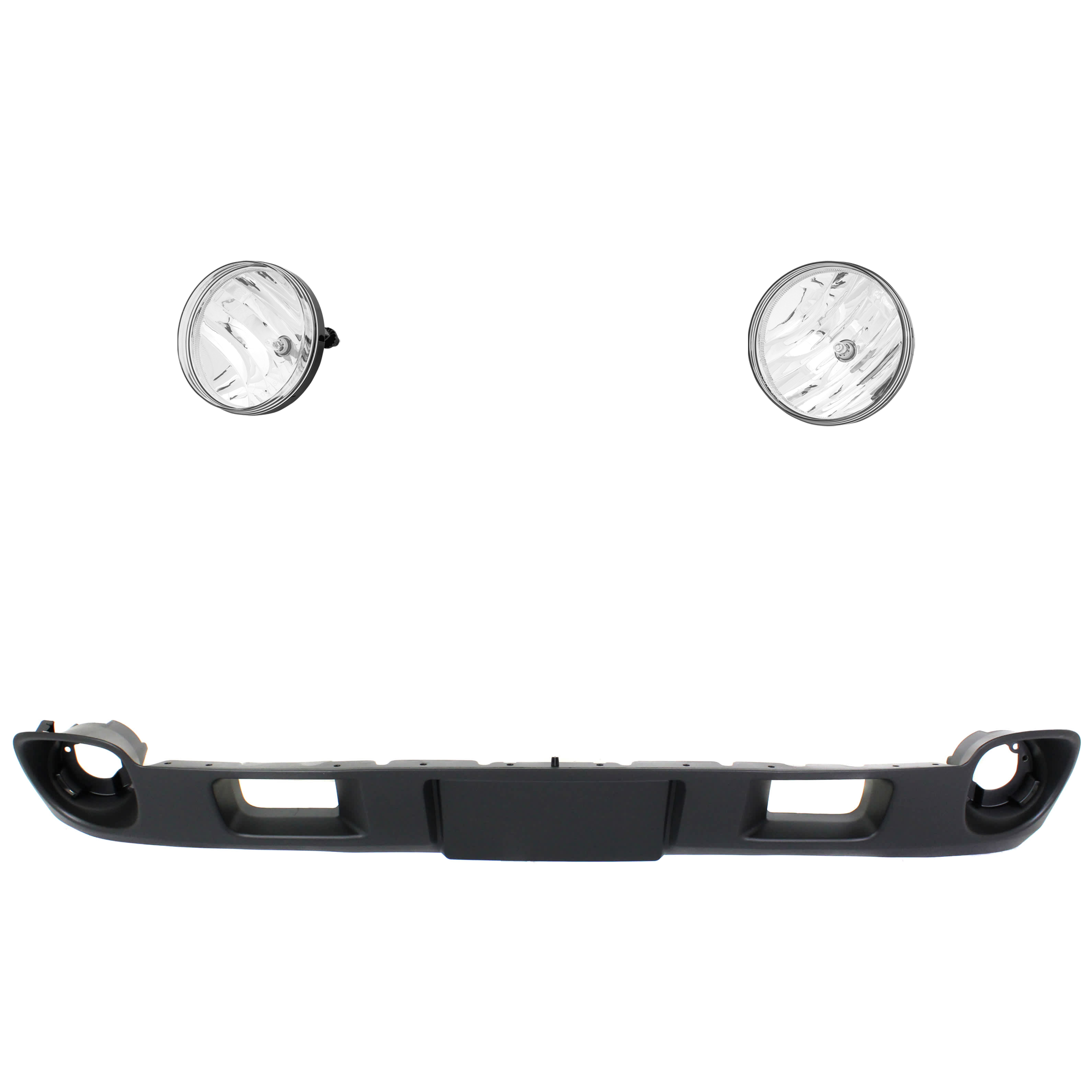 AM SIERRA 2500 HD 3500 HD 11-14 FRONT VALANCE 2 pc kit Air Deflector Primed with Fog Light SKU KIT 071824 C929 Partslink GM2593161 GM2592161 OEM 22755085 PFM 25866496-25866495