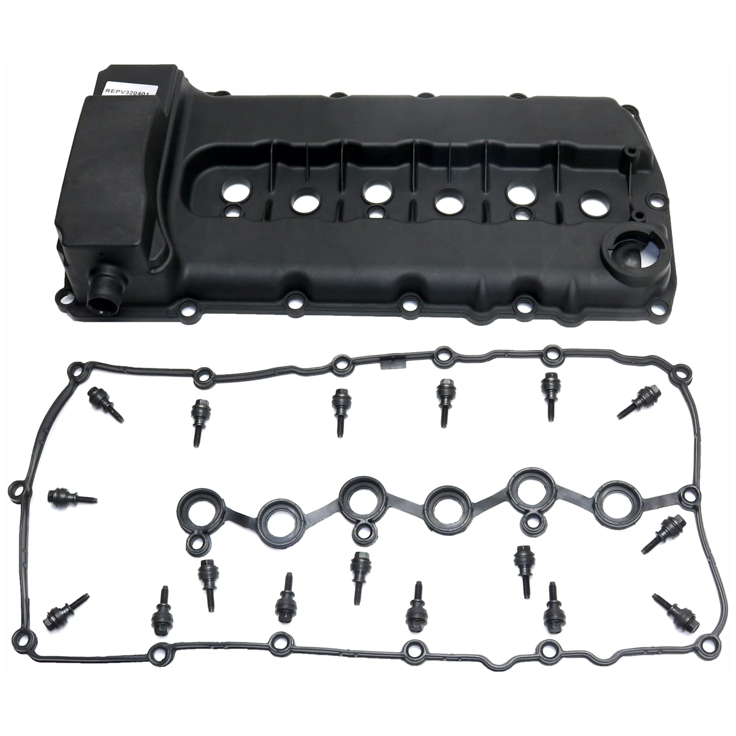 AM TOUAREG 07-14 PASSAT 02-14 VALVE COVER 7 pc kit w Ignition Coil SKU KIT 071824 C942 OEM 03H103429D 03H103429H 95810513
