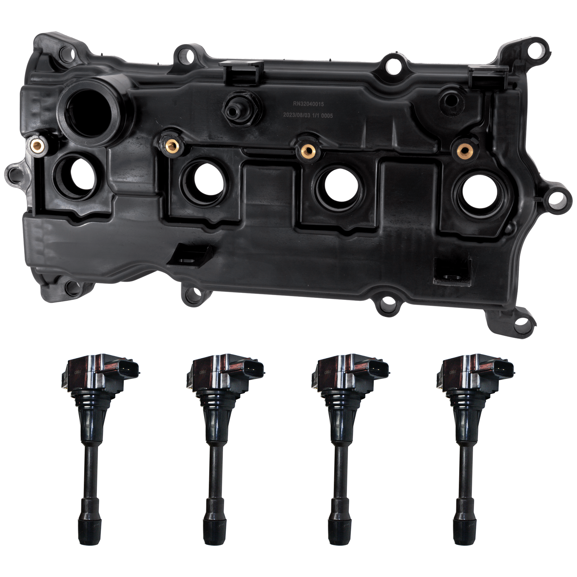 AM ALTIMA 13-18 QX60-14-17 VALVE COVER 5 pc Kit 4 Cyl 2.5L Eng. with Ignition Coil SKU KIT 071824 C953