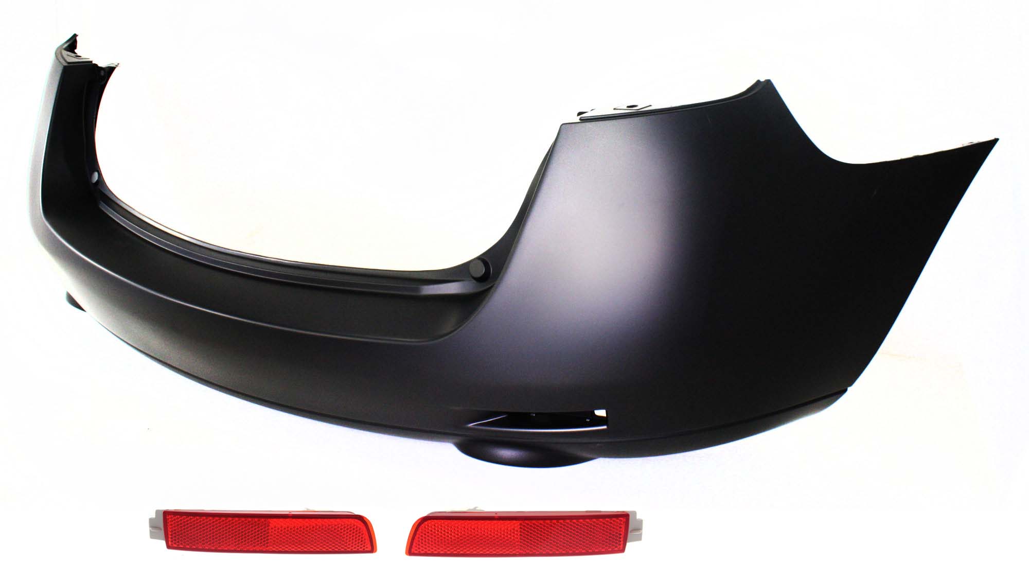 AM MURANO 09-14 REAR BUMPER COVER Primed 3 pc Kit with Bumper Reflectors 11-14 LE SL SV Models SKU KIT 071917-04 Partslink NI1100263 NI1185100 NI1184100 OEM HEM221AA0H 265605C000-265655C0