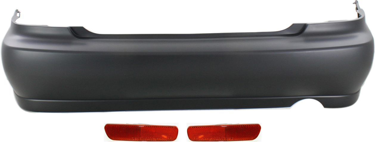 AM IS300-01-05 REAR BUMPER COVER Primed 3 pc Kit with Side Markers SKU KIT 071917-75 Partslink LX1100112 LX2861101 LX2860101 OEM 5215953902-8175048010-81760480