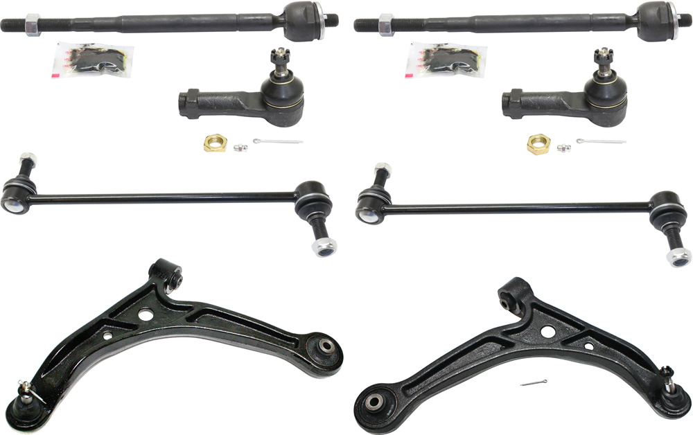 AM ODYSSEY 99-01 FRONT CONTROL ARM KIT RH AND LH Lower 8 pc kit with Sway Bar Links and Tie Rod Ends SKU KIT 071917-97 OEM 51360S0XA02-51350S0XA02-18315