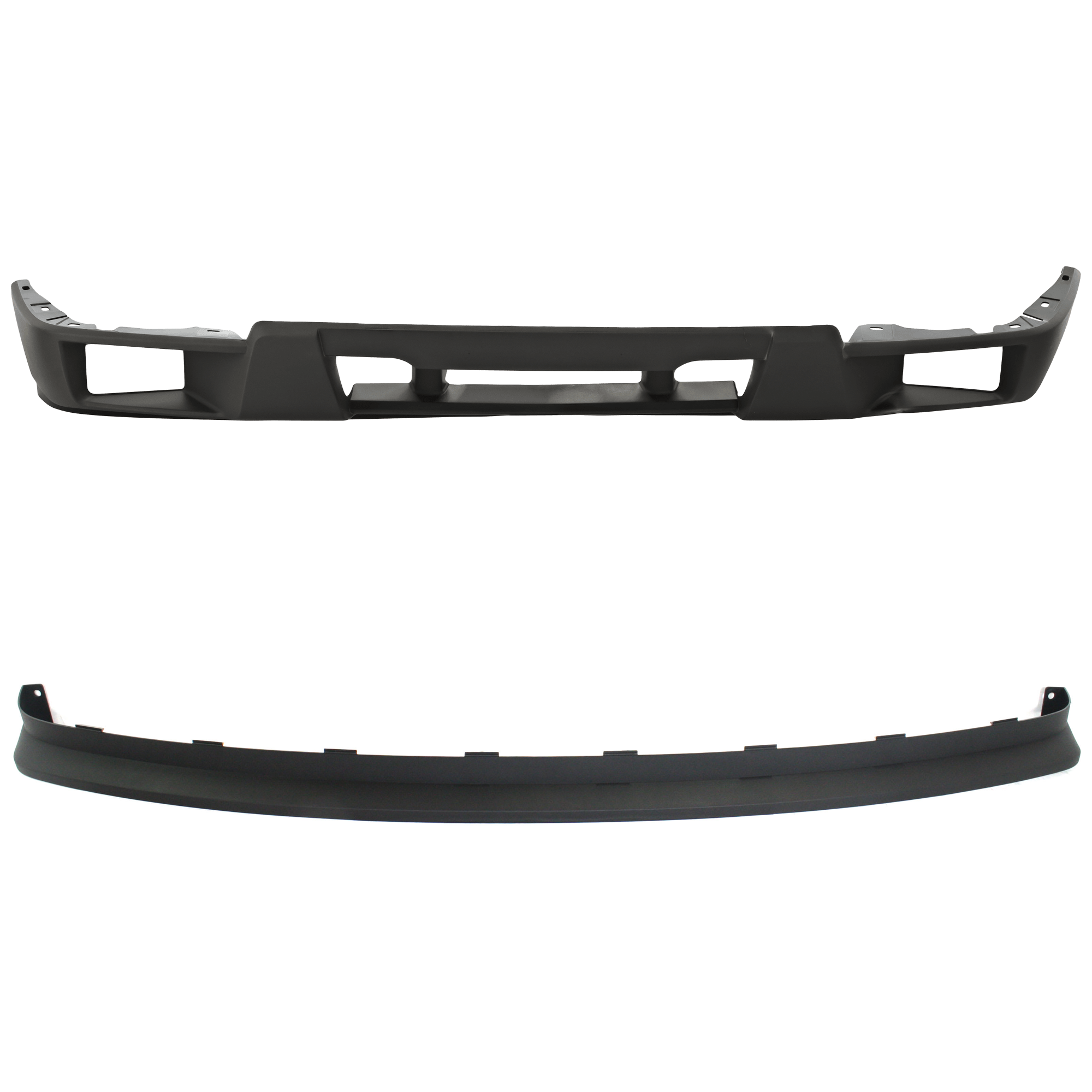 AM COLORADO CANYON 04-12 FRONT BUMPER COVER Lower 2 pc kit Textured w Fog Light Holes with Valance SKU KIT 071924-02 Partslink GM1000722 GM1092183 OEM 12335805-15888037