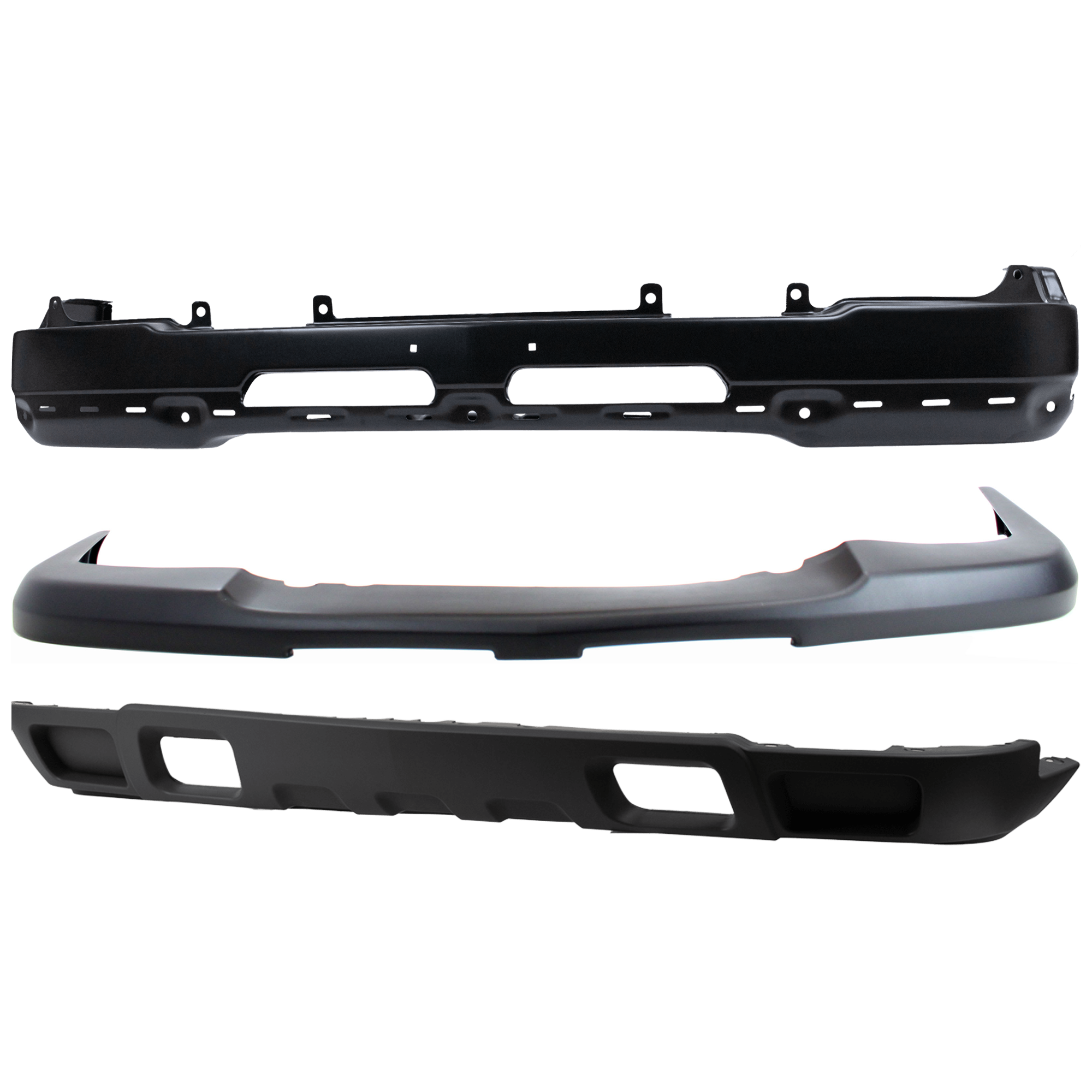 AM SILVERADO 03-07 FRONT BUMPER 3 pc kit Face Bar Primed with Bumper Cover and Valance SKU KIT 071924-10 Partslink GM1002417 GM1051110 GM1092205 GM1092174 OEM 89025748-15139805-10398000