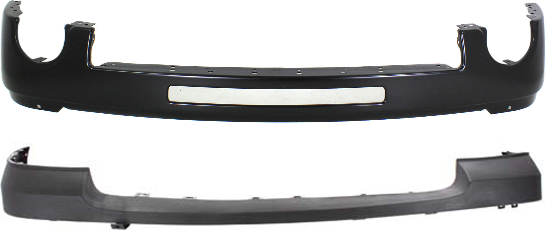 AM SIERRA 1500-07-13 FRONT BUMPER COVER 2 pc Kit with Bumper SKU KIT 072017-23 Partslink GM1014103 GM1002832 OEM 25783617-15901510