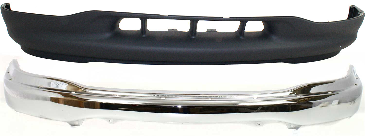 AM F 150-99-02 FRONT BUMPER 2 pc kit with Valance SKU KIT 072017-38 Partslink FO1002356 FO1095194 OEM XL3Z17757AA XL3Z17626AA