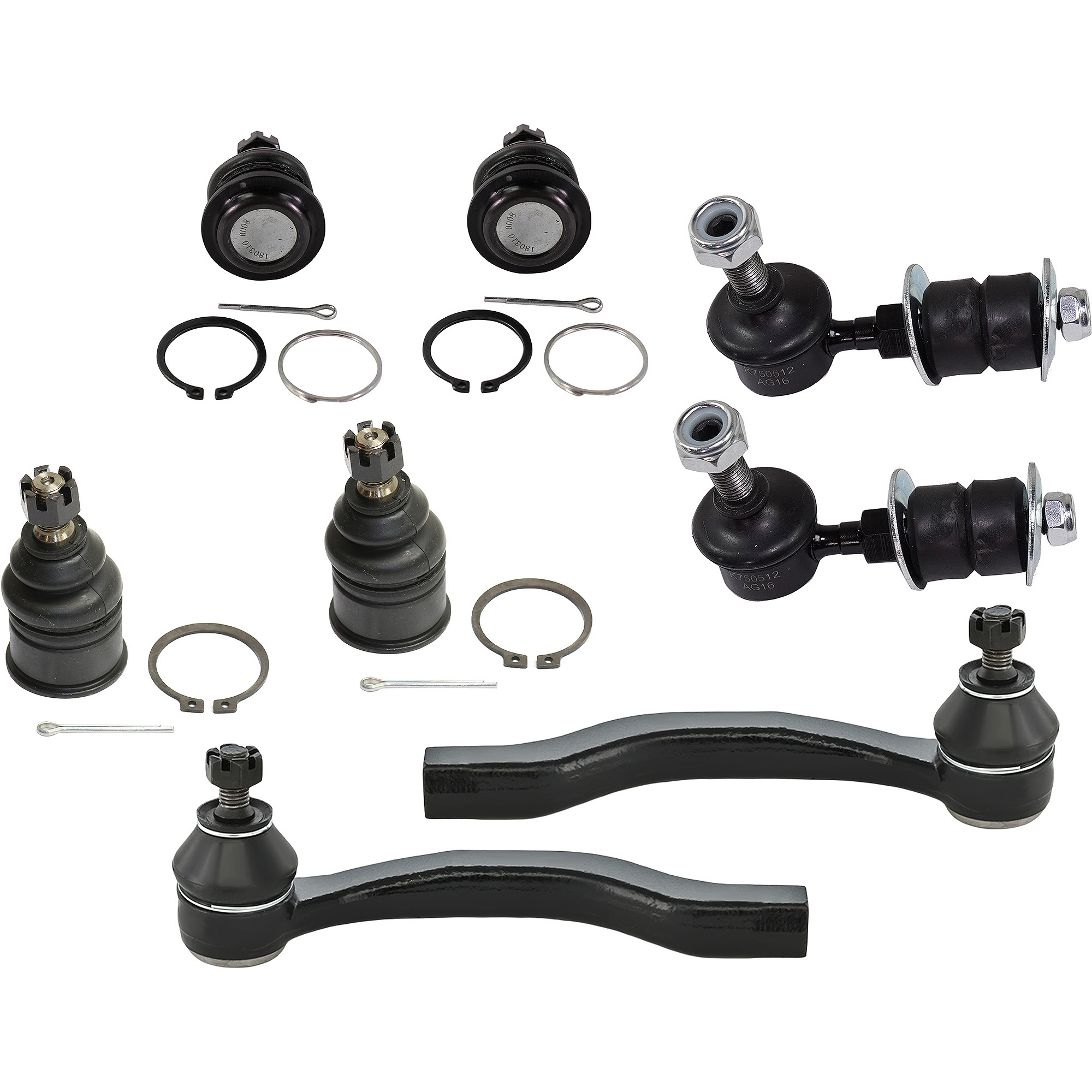 AM EL 97-00 FRONT SUSPENSION KIT 8 pc Kit with Ball Joints Sway Bar Links and Tie Rod Ends SKU KIT 072017-72 OEM 5001101-45D0101 B90469 FA2155