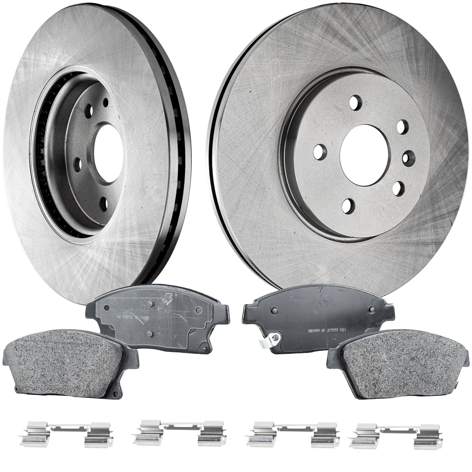 AM ENCORE 13-17 TRAX 15-17 FRONT BRAKE DISC AND PAD KIT 4 pc kit SKU KIT 072121-08 OEM 41279-850384-850386-60045020-5