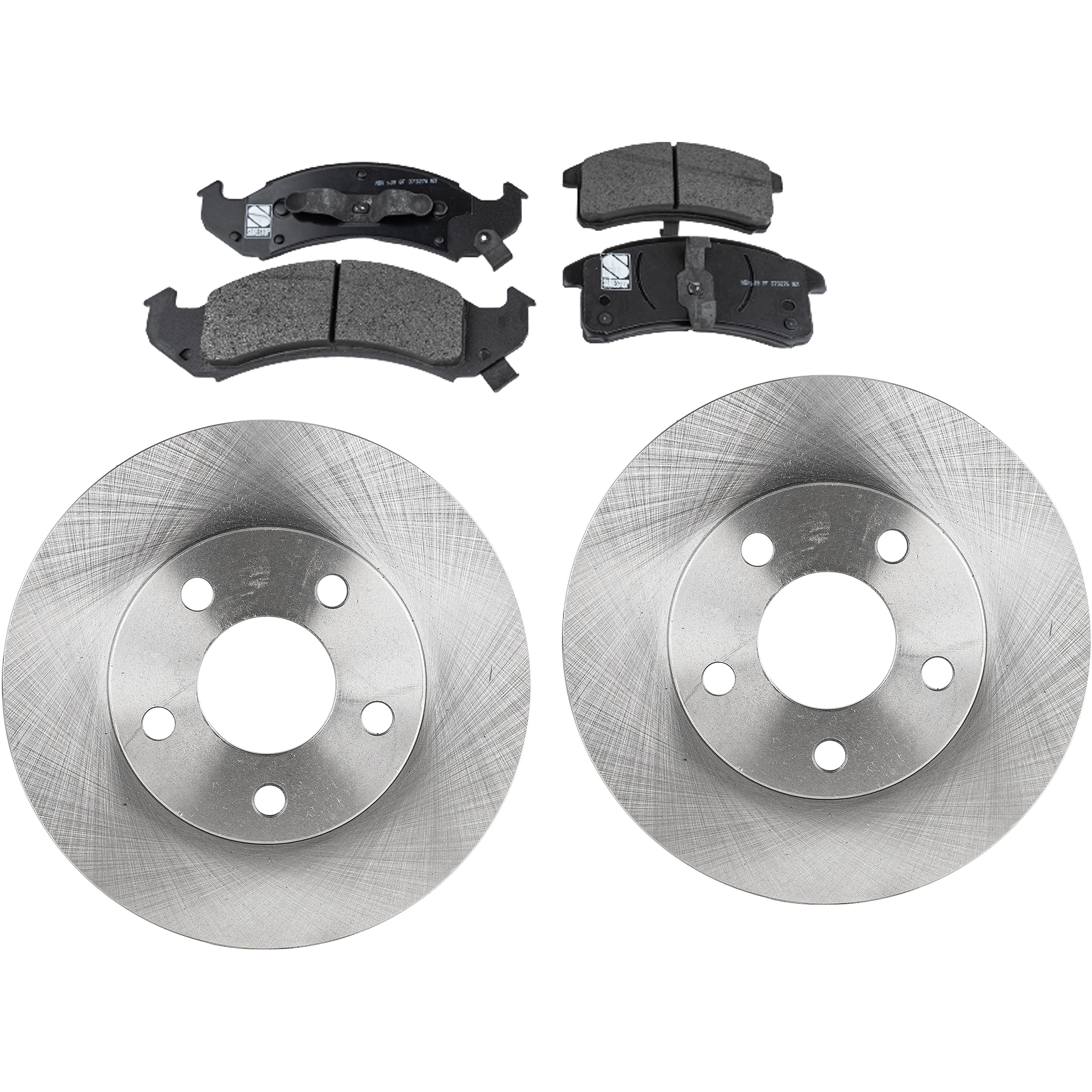 AM BONNEVILLE CAMARO FIREBIRD 94-97 FRONT BRAKE DISC AND PAD KIT 4 pc kit SKU KIT 072121-12 OEM 18018860-18018903-18020786-180