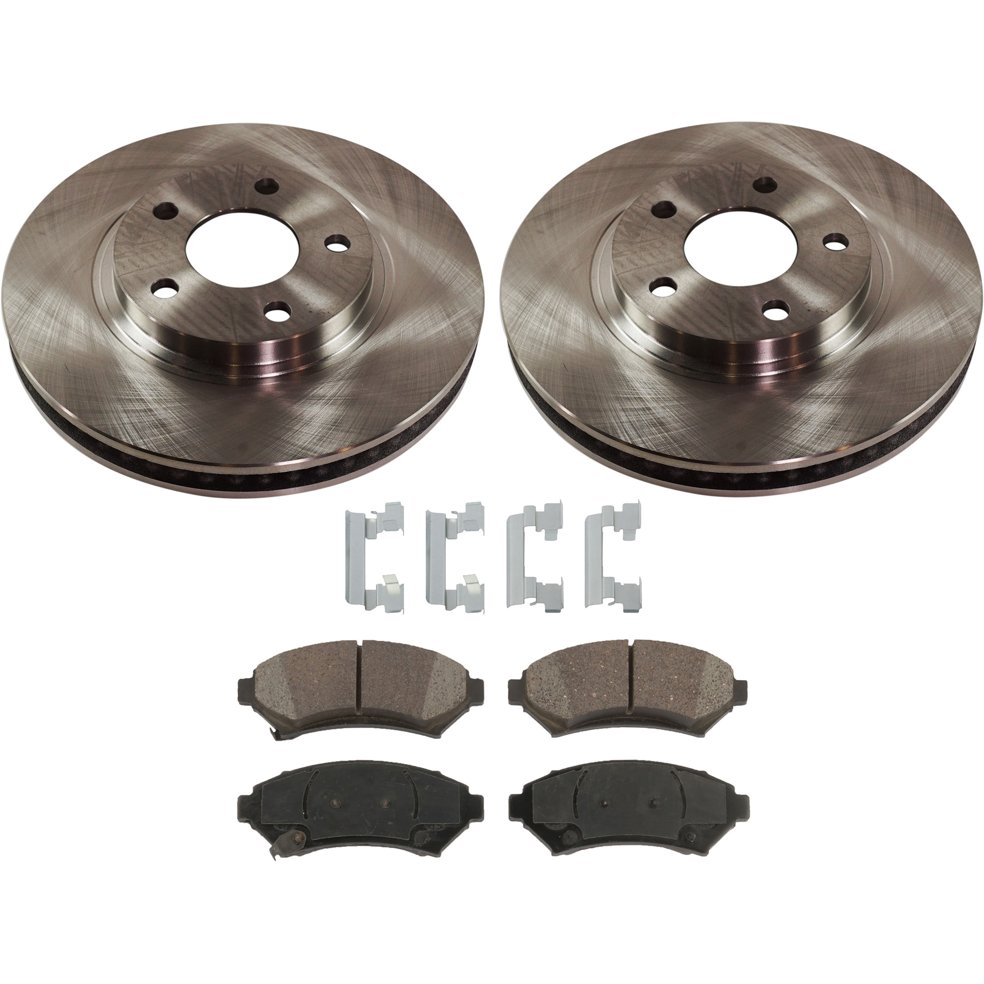 AM AURORA 97-97 IMPALA 00-04 FRONT BRAKE DISC AND PAD KIT 4 pc kit SKU KIT 072121-14 OEM 18021015-18024961-18024962-180