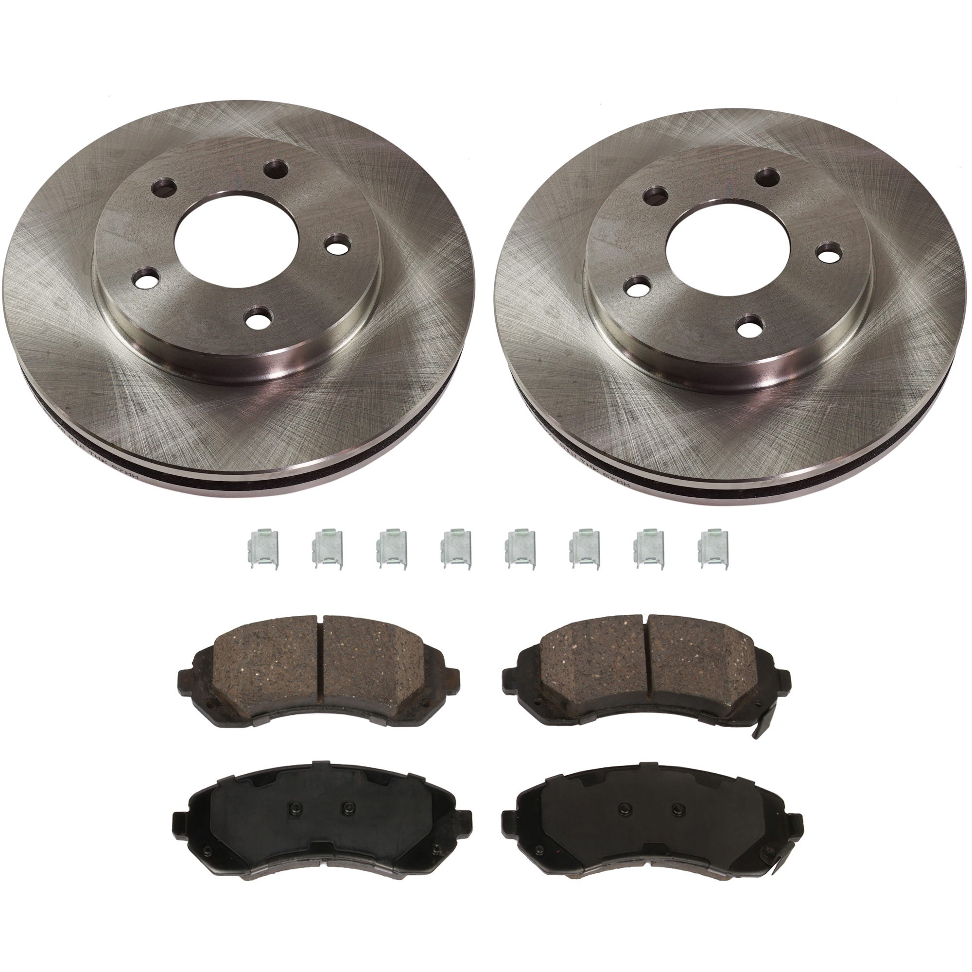 AM AZTEK 01-05 RENDEZVOUS 02-07 FRONT BRAKE DISC AND PAD KIT 4 pc kit SKU KIT 072121-26 OEM 10434245-10434258-89047824