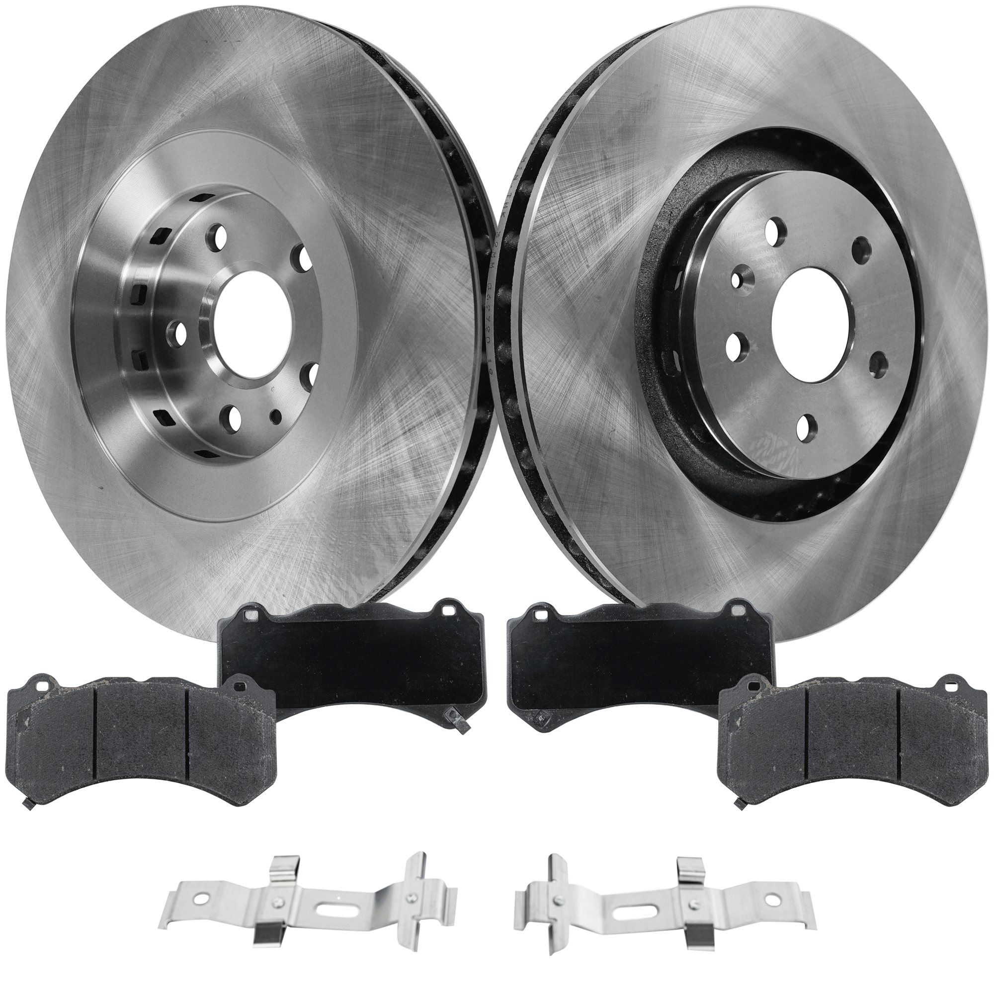 AM CTS 09-15 FRONT BRAKE DISC AND PAD KIT 2 Wheel Set SKU KIT 072121-40 OEM 41264-850397-12162128-60046029