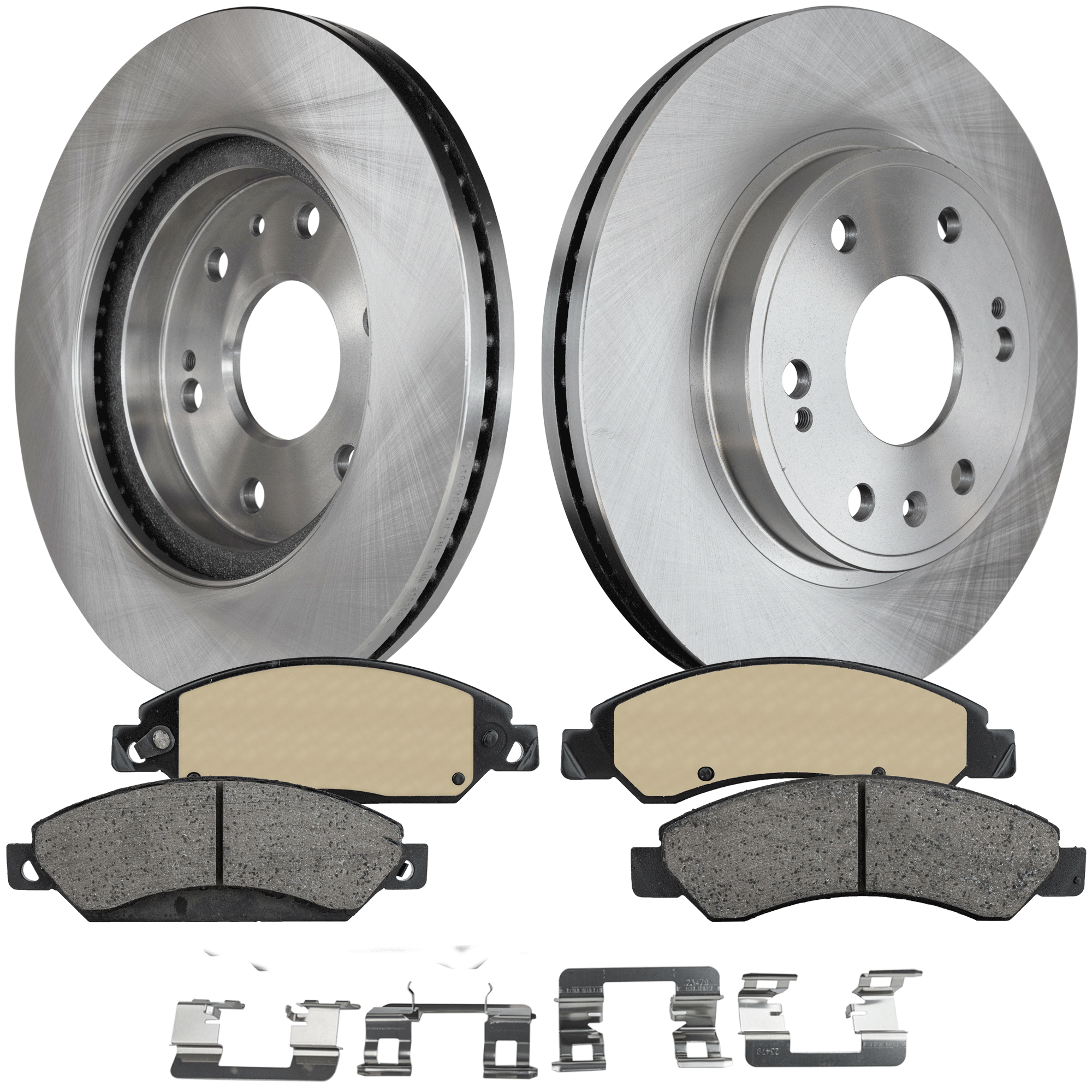 AM SIERRA 1500 SUBURBAN 1500-07-07 FRONT BRAKE DISC AND PAD KIT 4 pc kit SKU KIT 072121-43 OEM 88963556-15863489-25852957-890