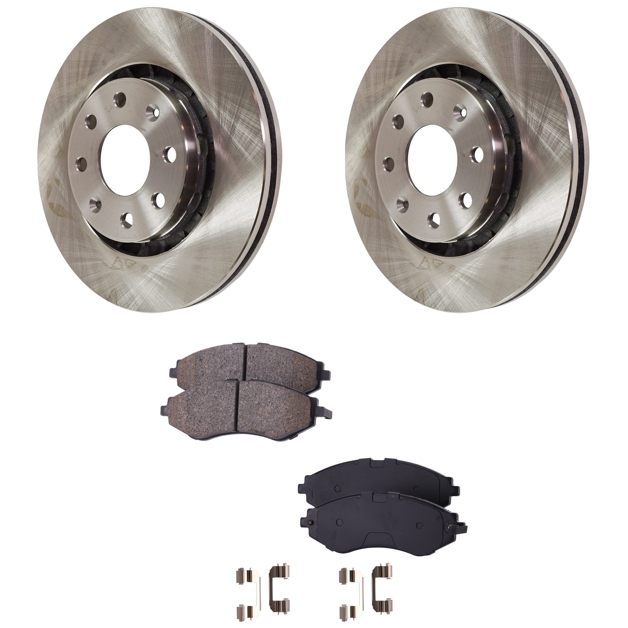 AM AVEO 06-11 SPARK 13-15 FRONT BRAKE DISC AND PAD KIT 4 pc kit SKU KIT 072121-54 OEM 96539660-96471275-15274604-965