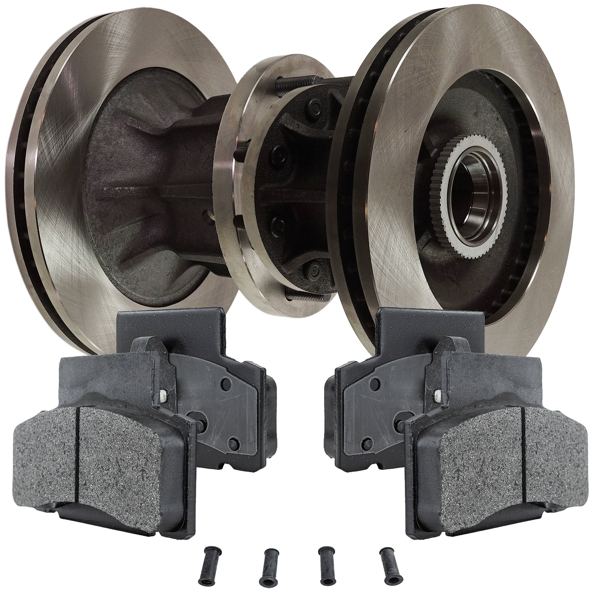 AM C3500-95-00 FRONT BRAKE DISC AND PAD KIT 4 pc kit SKU KIT 072121-63 OEM 15691956-4886279AA 4886279AB 1