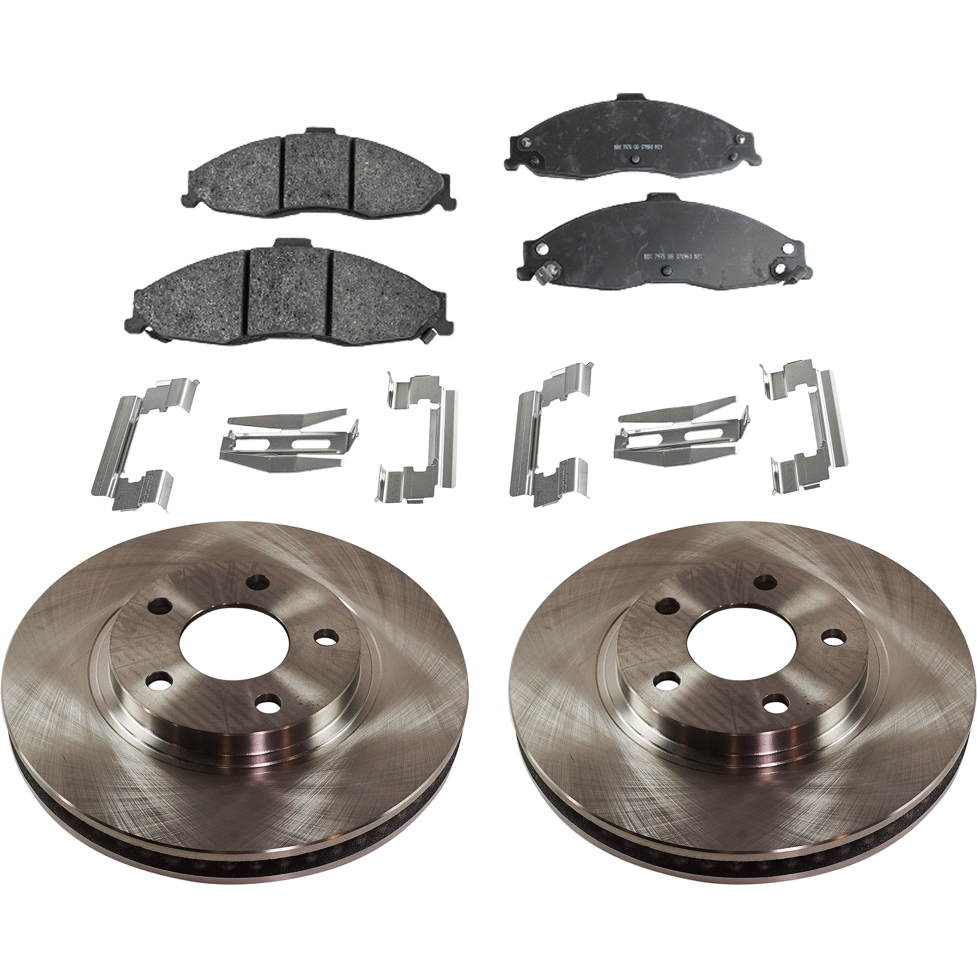 AM CAMARO FIREBIRD 98-02 FRONT BRAKE DISC AND PAD KIT 4 pc kit SKU KIT 072121-64 OEM 18021015-18026165-18026298-180