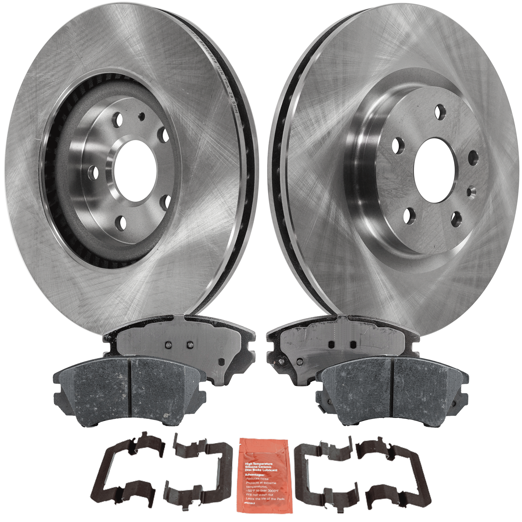AM CAPRICE 11-17 FRONT BRAKE DISC AND PAD KIT 2 Wheel Set SKU KIT 072121-65 OEM 41240-41283-850404-60045019-58