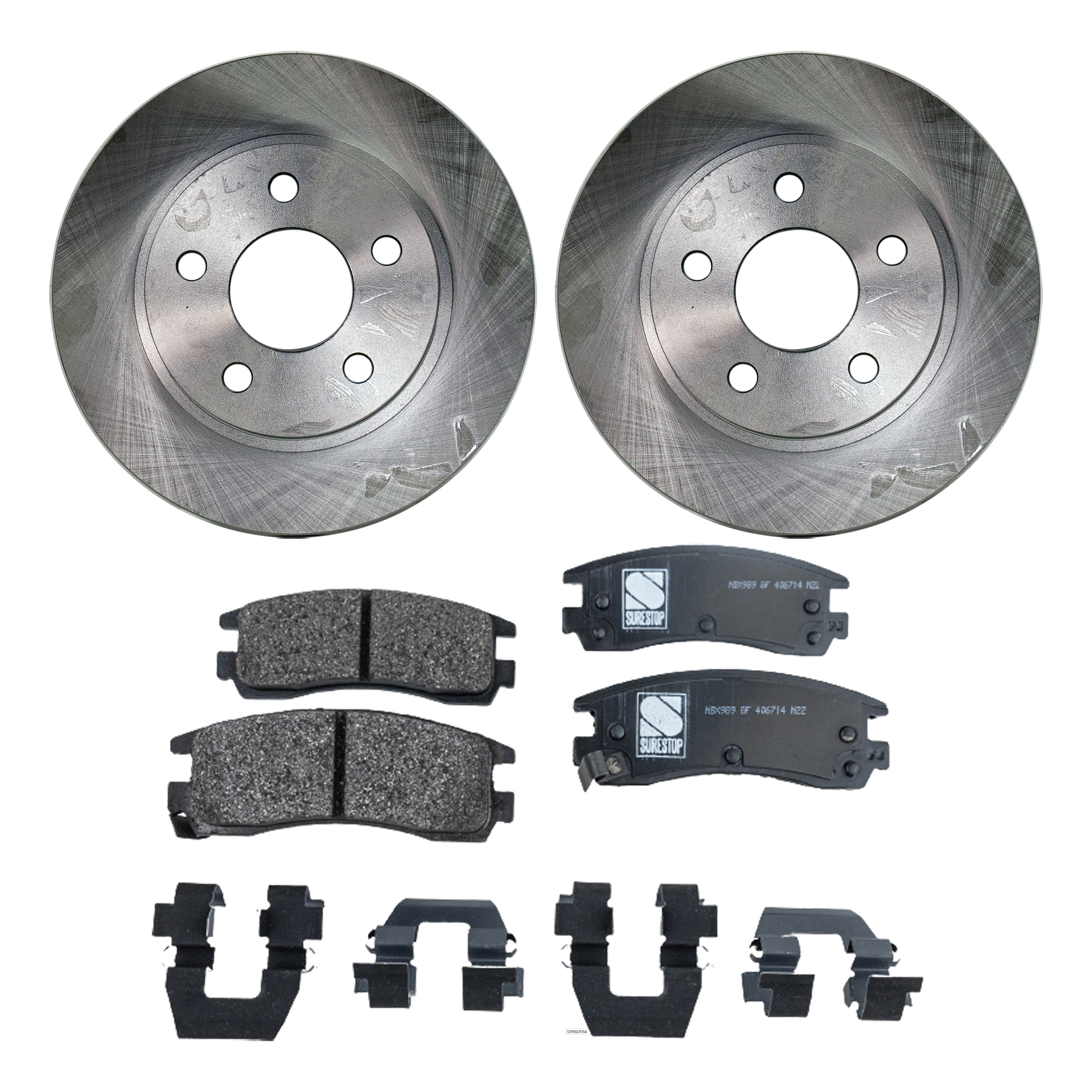 AM RIVIERA 92-98 PARK AVENUE 97-05 REAR BRAKE DISC AND PAD KIT 4 pc kit SKU KIT 072121-80 OEM 18022401-18060236-12510045-180
