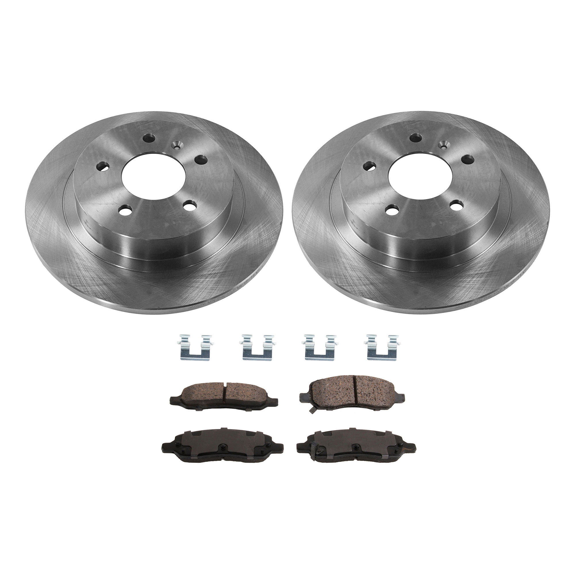 AM DTS 06-11 REAR BRAKE DISC AND PAD KIT 4 pc kit SKU KIT 072121-81 OEM 21993756-25982106-25999234-157