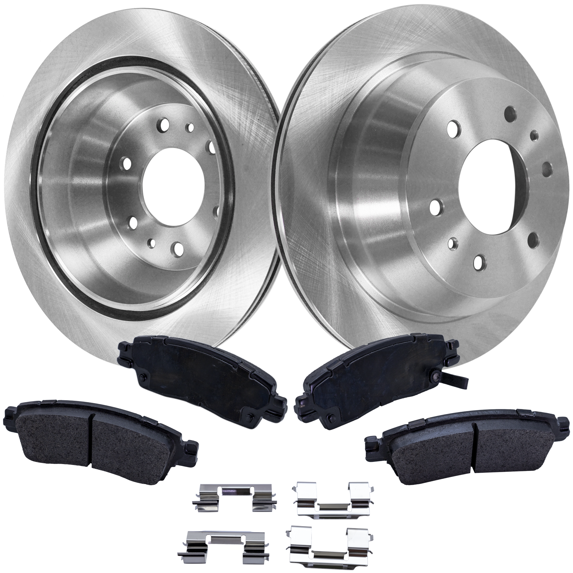 AM ENVOY 02-09 REAR BRAKE DISC AND PAD KIT 4 pc Kit SKU KIT 072121-84 OEM 8151346710-15855898-19122385-1