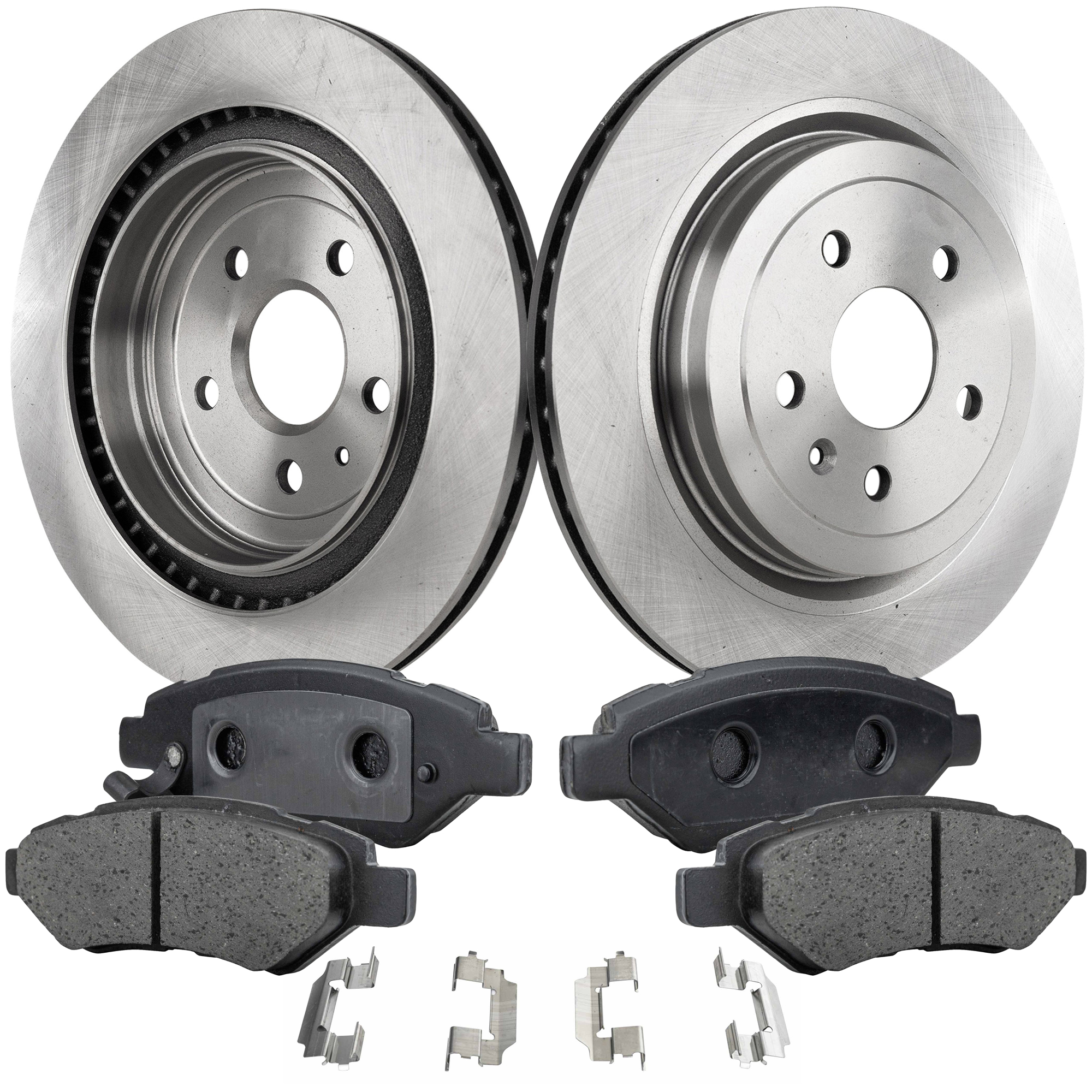 AM CTS 08-14 REAR BRAKE DISC AND PAD KIT 4 pc kit SKU KIT 072121-94 OEM 15267108-20808622-20876917-209