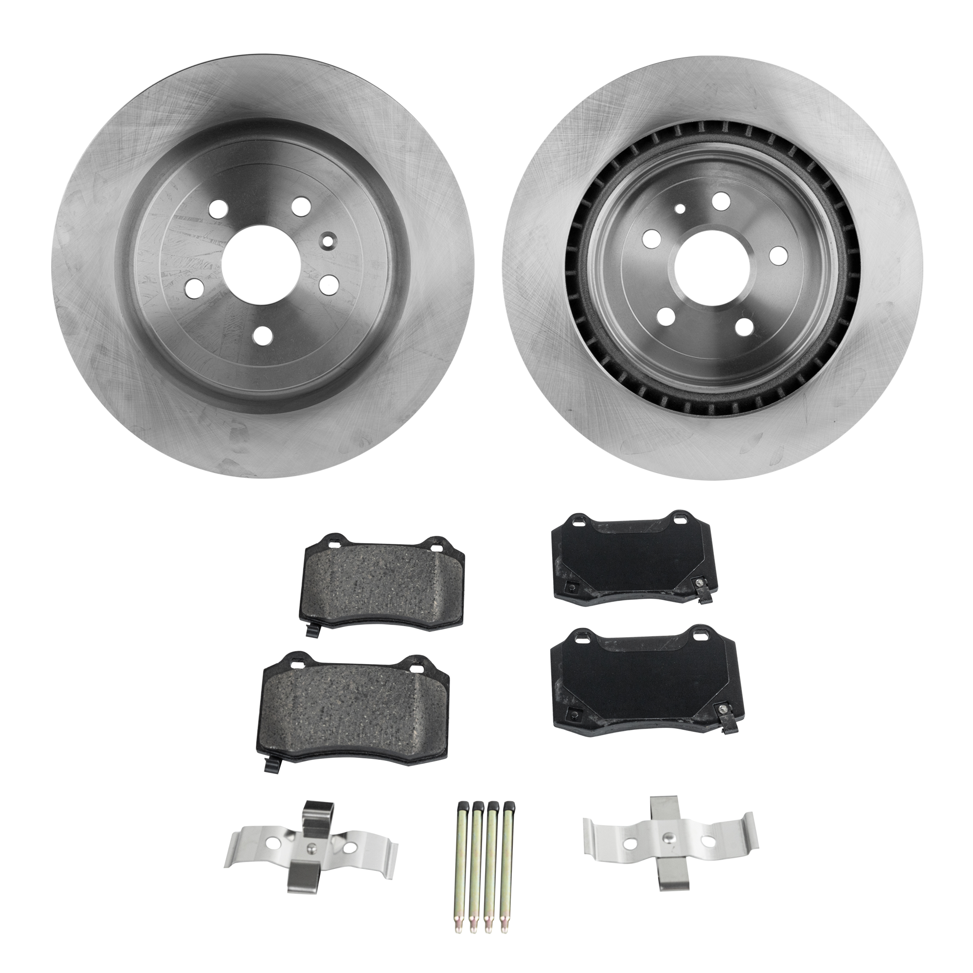 AM CTS 09-19 CAMARO 10-23 REAR BRAKE DISC AND PAD KIT 4 pc kit SKU KIT 072121-97 OEM 5174327AA 5174327AB 5174327AC