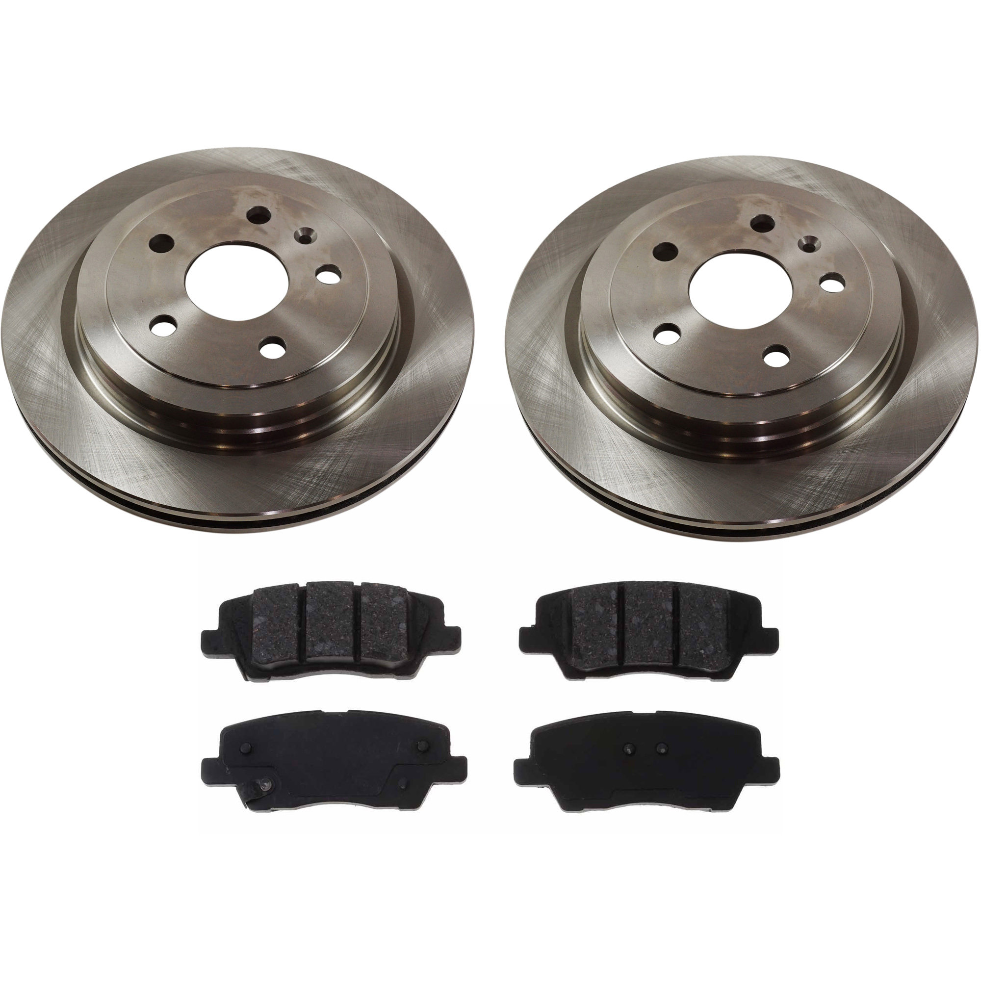 AM CTS 14-19 REAR BRAKE DISC AND PAD KIT 4 pc Kit SKU KIT 072121-98 OEM 41237-55171-72038-493955-85013