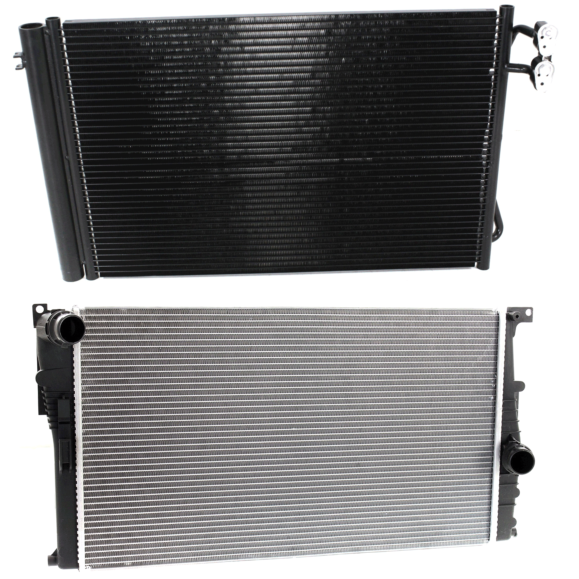 AM 335I 12-13 A C CONDENSER RADIATOR KIT 2 pc kit 3.0L Eng. 6 Cyl. SKU KIT 072324-131 Partslink BM3030124 BM3010174 OEM 64539229022-17118678027