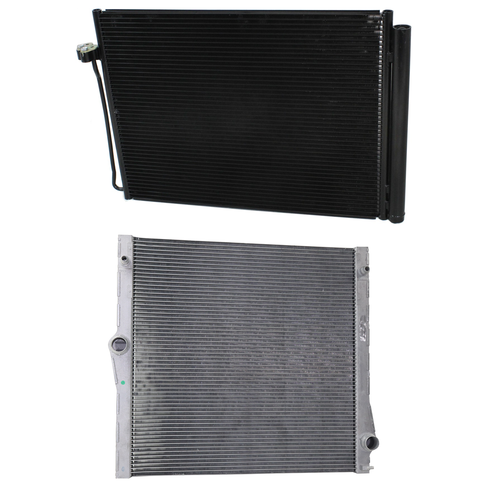 AM X5-07-10 A C CONDENSER RADIATOR KIT 2 pc kit 3.0L Eng. 6 Cyl. SKU KIT 072324-137 Partslink BM3030127 BM3010171 OEM 64509239992-17117585035