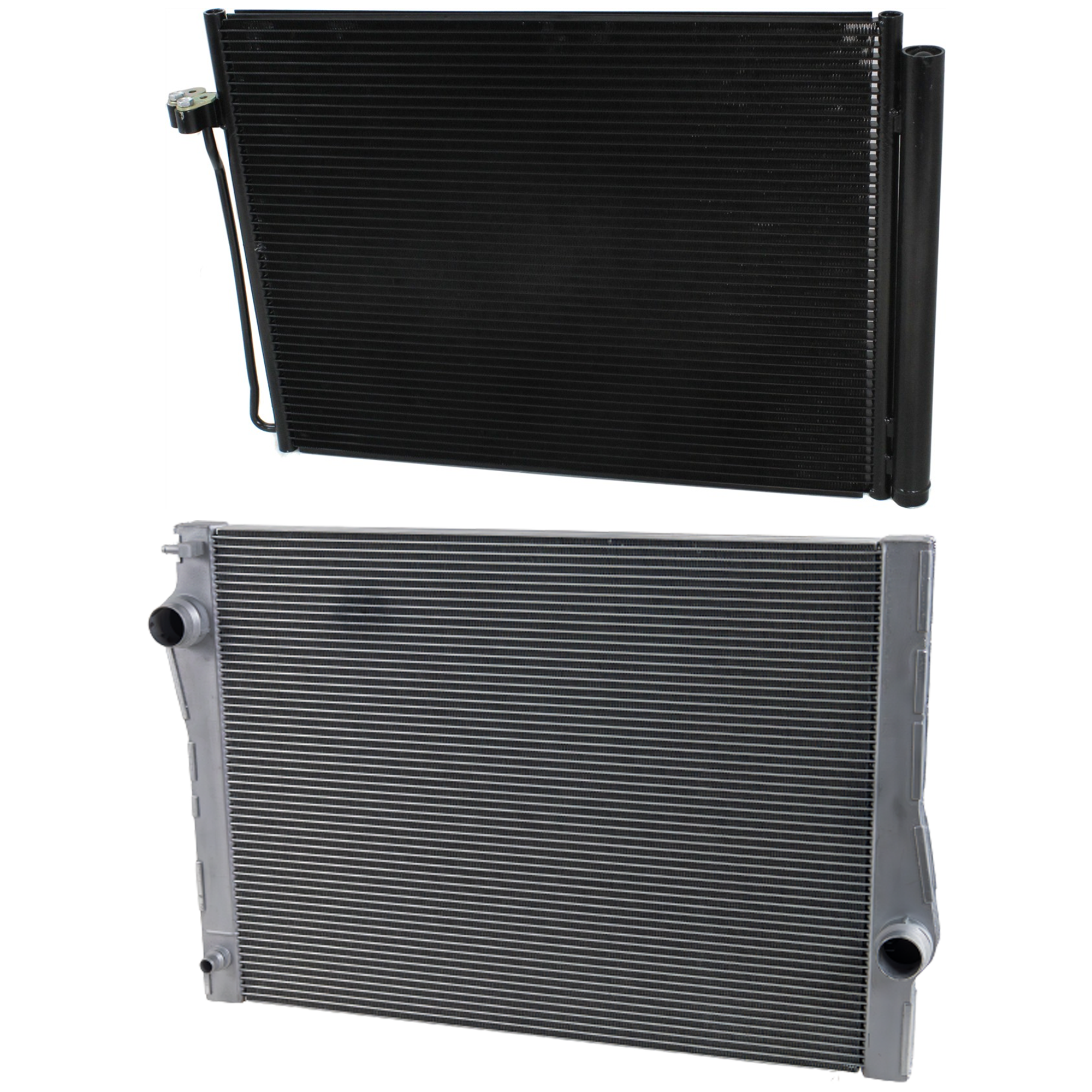 AM X5-16-18 X6-17-19 A C CONDENSER RADIATOR KIT 2 pc kit 3.0L Eng. 6 Cyl. SKU KIT 072324-141 Partslink BM3030127 BM3010189 OEM 64509239992-17118654431