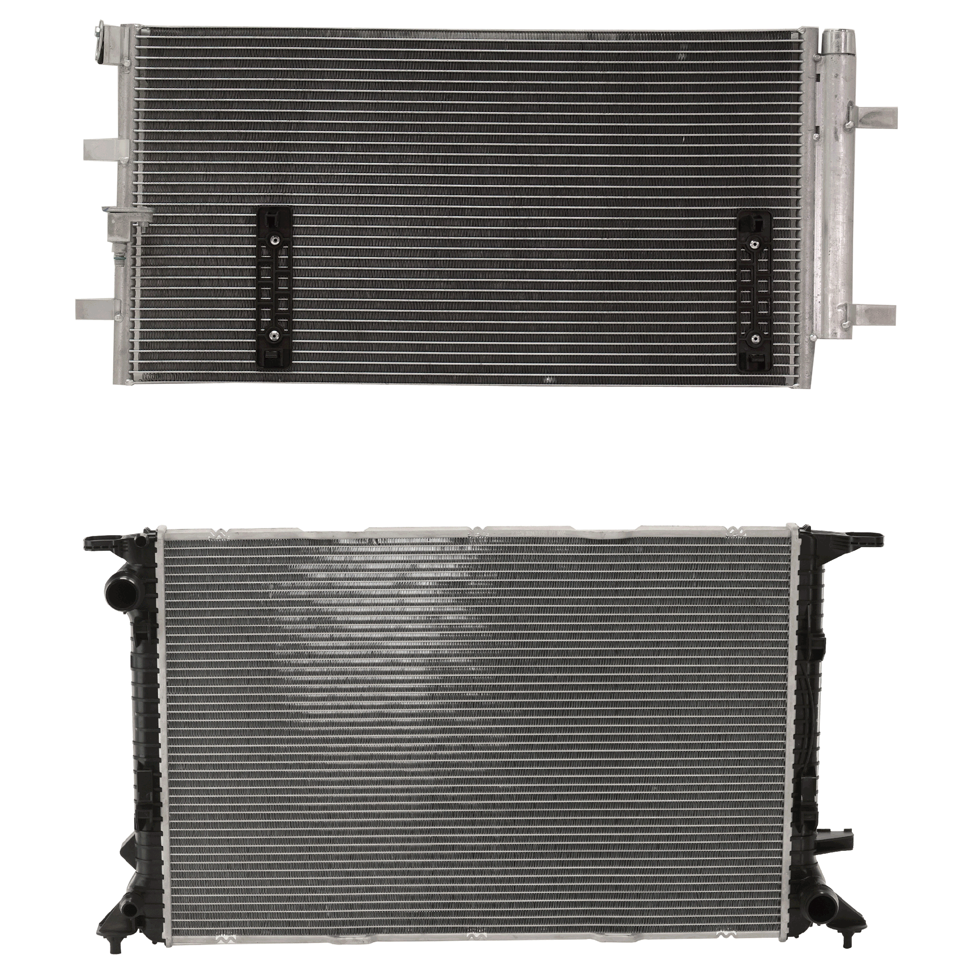 AM A5 QUATTRO 08-10 S5-13-17 A C CONDENSER RADIATOR KIT 2 pc kit 3.2L and 3.0L Eng. 6 Cyl. SKU KIT 072324-143 Partslink AU3030132 AU3010148 OEM 8K0260403AF 8K0121251H