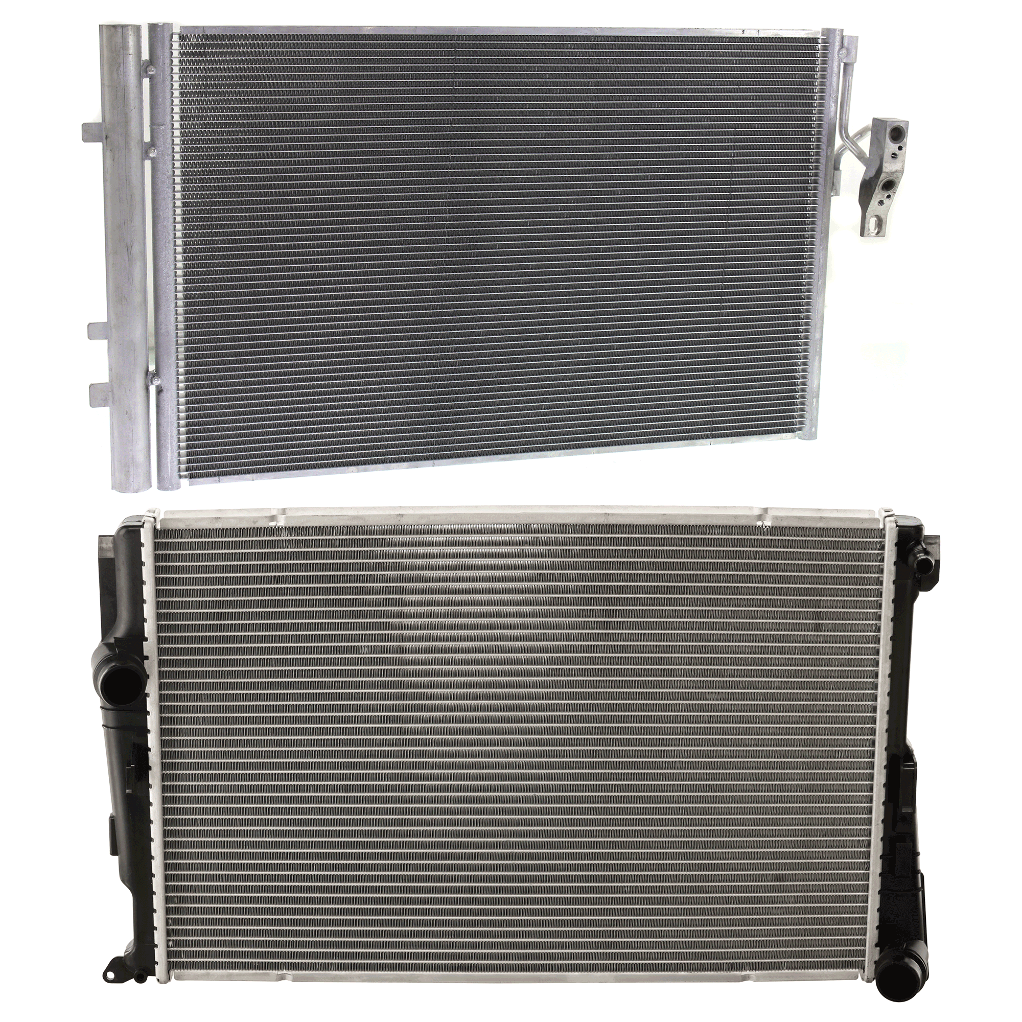 AM X3-11-17 X4-15-18 A C CONDENSER RADIATOR KIT 2 pc kit 2.0L and 3.0L Eng. 4 Cyl. and 6 Cyl. SKU KIT 072324-156 Partslink BM3030131 BM3010179 OEM 64539216143-17118623369-171186