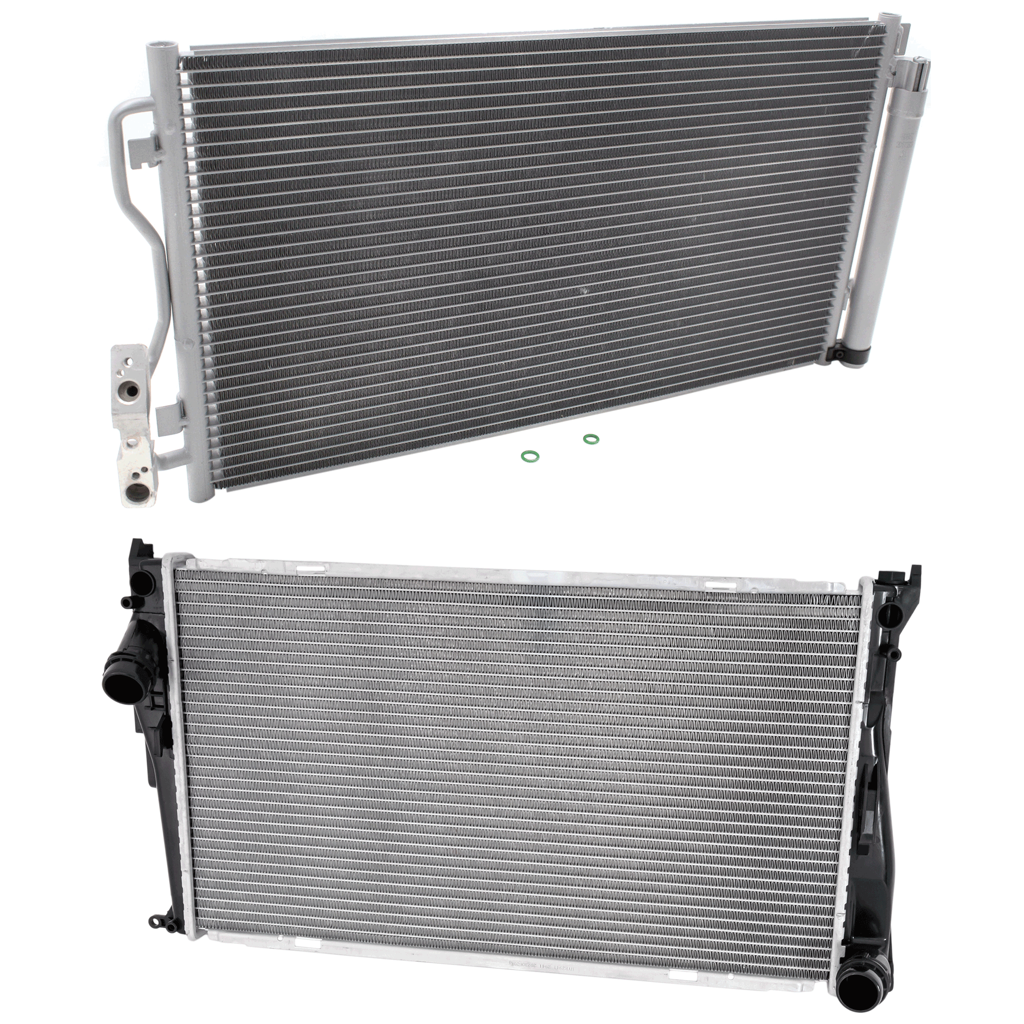 AM 3 SERIES 12-13 A C CONDENSER RADIATOR KIT 2 pc kit 3.0L Eng. 6 Cyl. SKU KIT 072324-160 Partslink BM3030133 BM3010148 OEM 64506804722-17117547059