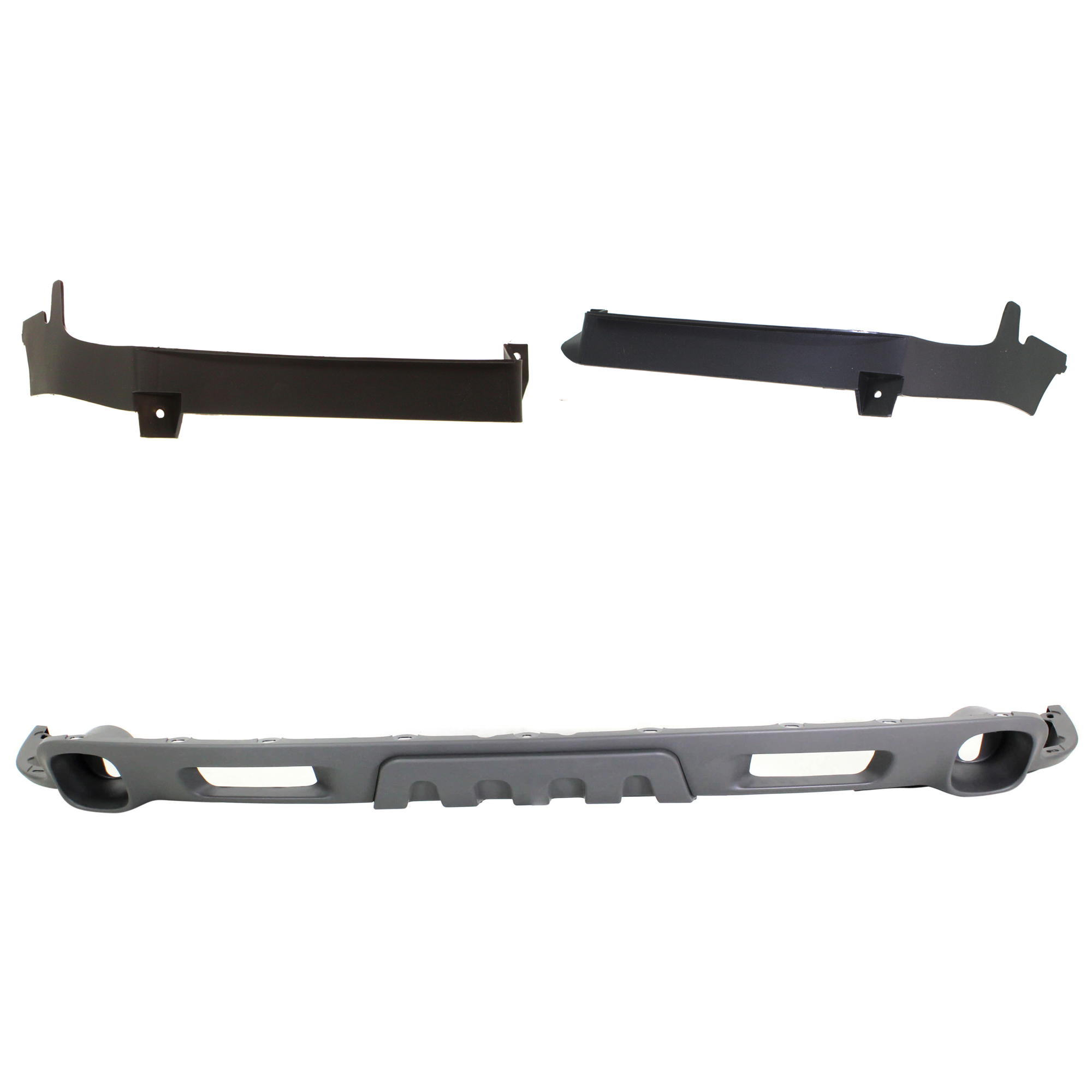AM SUBURBAN 1500-04-06 TAHOE 00-06 FRONT LOWER VALANCE 3 pc kit w Bumper Trim Air Deflector Textured Gray Z71 Model SKU KIT 072324-226 Partslink GM1092209 GM1089166 GM1088166 OEM 15766483-15035438-15035437