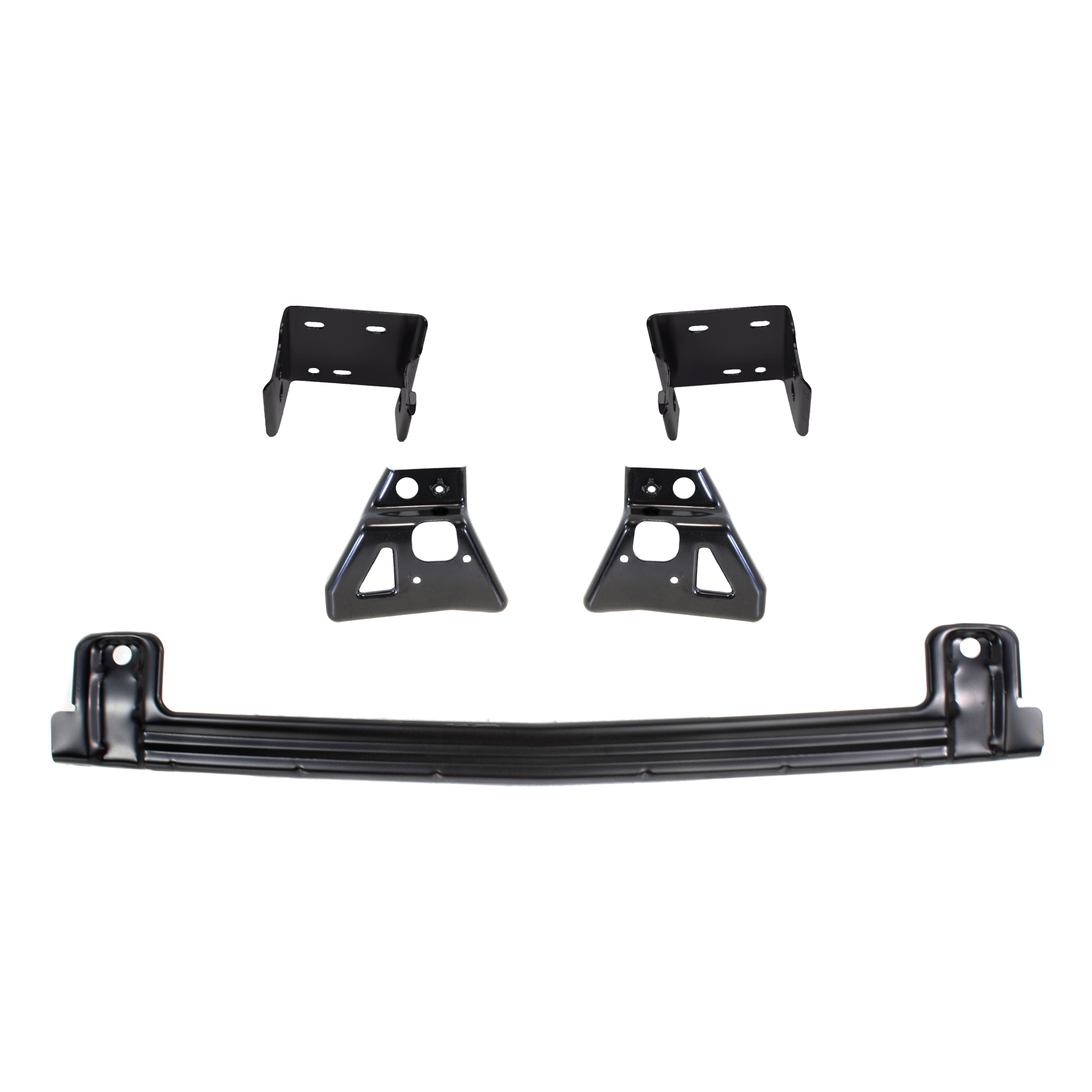 AM SILVERADO 2500 HD 3500 HD 11-14 FRONT REINFORCEMENT Center Steel 5 pc Kit with Bumper Bracket SKU KIT 072324 C290 Partslink GM1006676 GM1063101 GM1062101 GM1063100 GM1062100 OEM 25996794-25883348-25883347-258