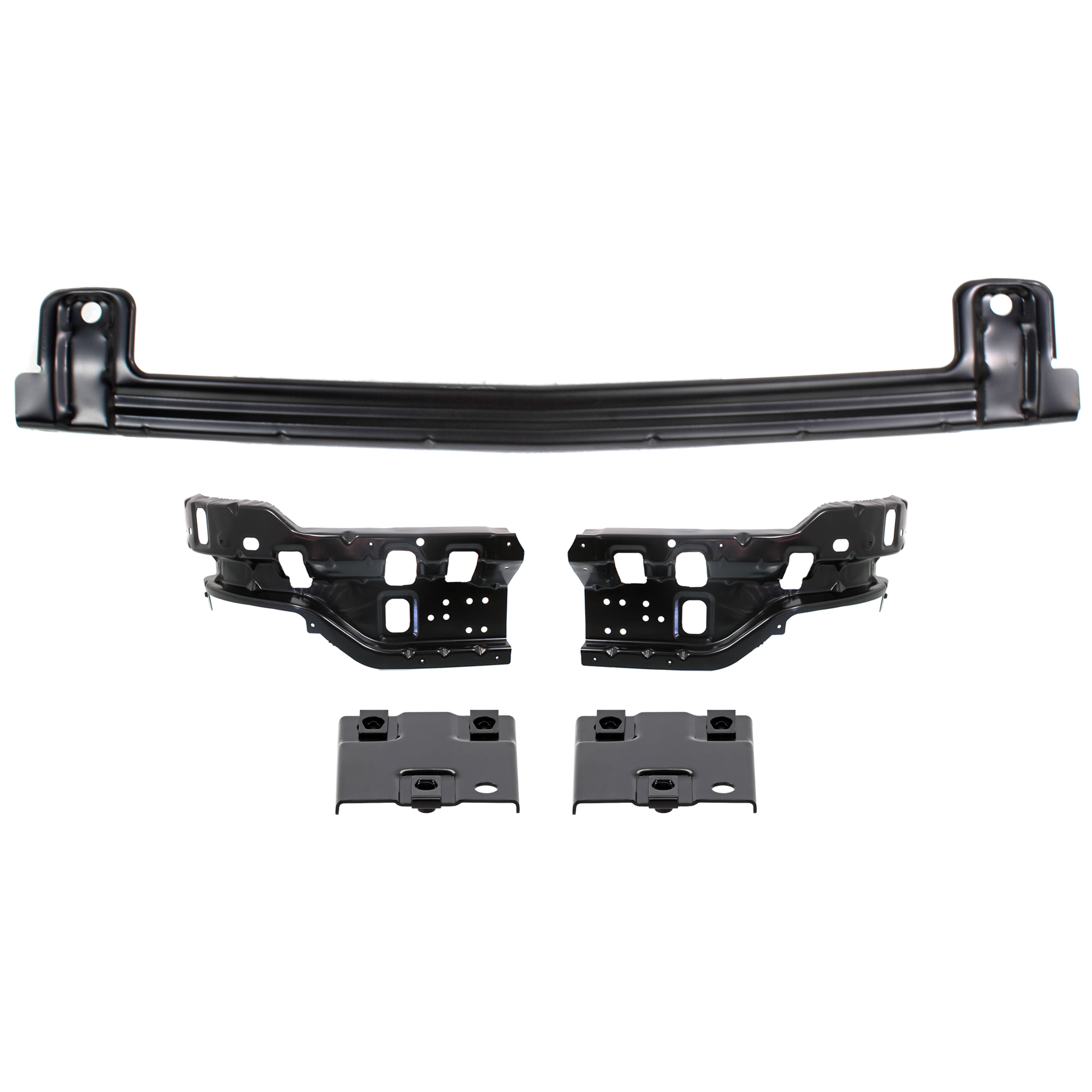 AM SILVERADO 2500-3500 HD 11-14 FRONT BUMPER BRACKET RH AND LH 5 pc kit Bumper Reinforcemenent SKU KIT 072324 C439 Partslink GM1062105 GM1066193 GM1067193 GM1006676 OEM 25883350-25883351-25996793-259