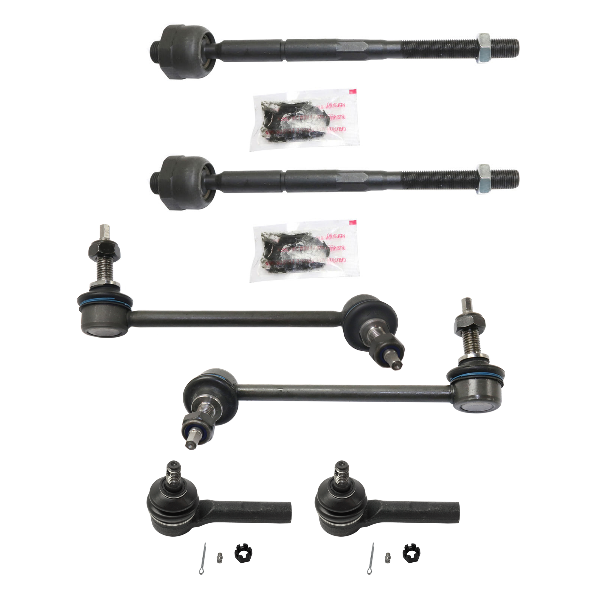 AM CANYON 04-06 SWAY BAR LINK 6 pc Kit with Tie Rod End SKU KIT 072324 C459 OEM 15167956-15167957-2693343-4012