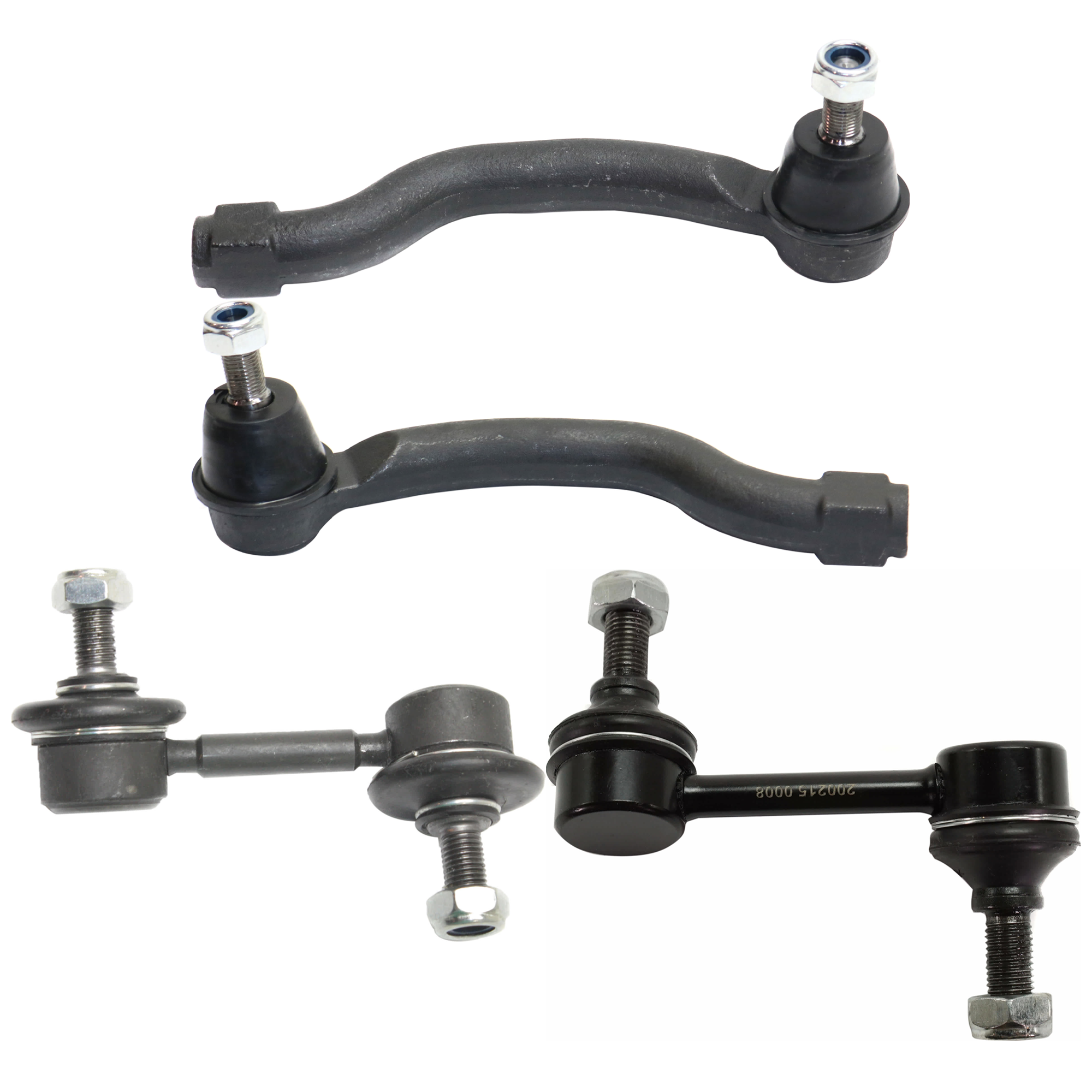 AM TSX 09-14 ACCORD 08-12 FRONT TIE ROD END RH AND LH Outer 4 pc kit with Sway Bar Link SKU KIT 072324 C493 OEM 53540TA0A01-53560TA0A01-18404