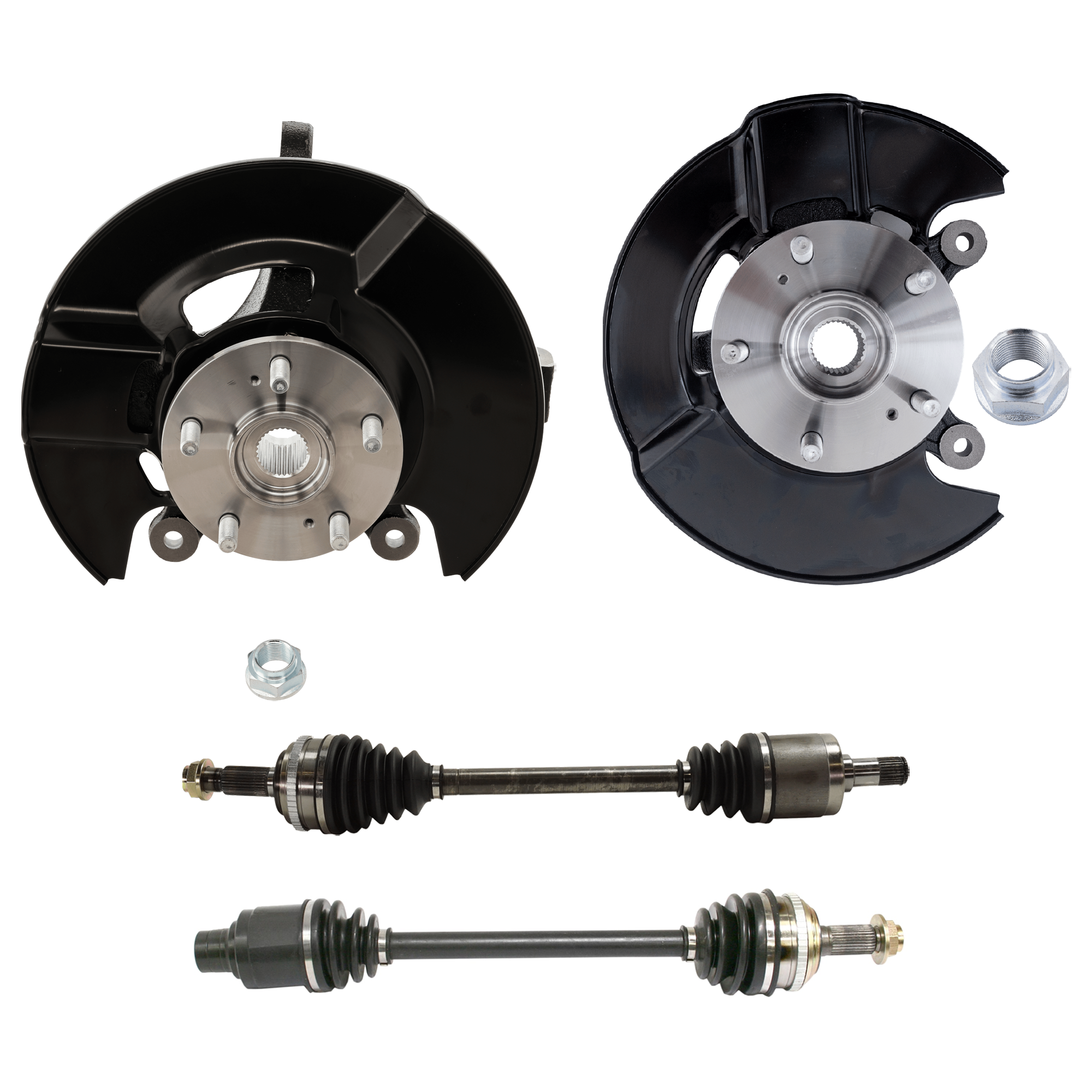 AM PILOT 06-08 FRONT KNUCKLE RH AND LH 4 pc Kit Steering with Axle Assembly SKU KIT 072324 C510