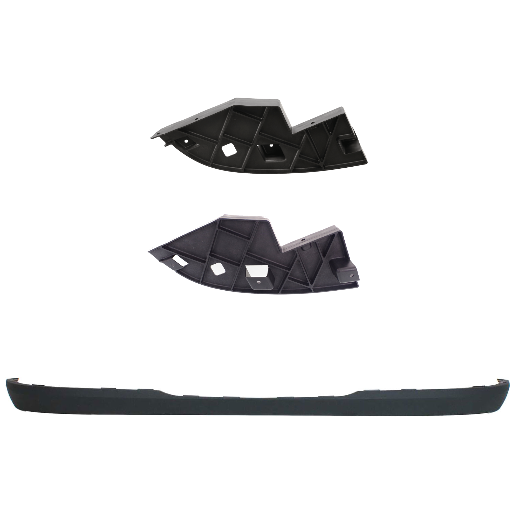 AM AVALANCHE 07-13 SUBURBAN TAHOE 07-14 FRONT LOWER VALANCE 3 pc kit Air Deflector Primed w o Off Road Package with Bumper Trim SKU KIT 072324 C541 Partslink GM1092208 GM1088171 GM1089171 OEM 15203734-21996230-21996231