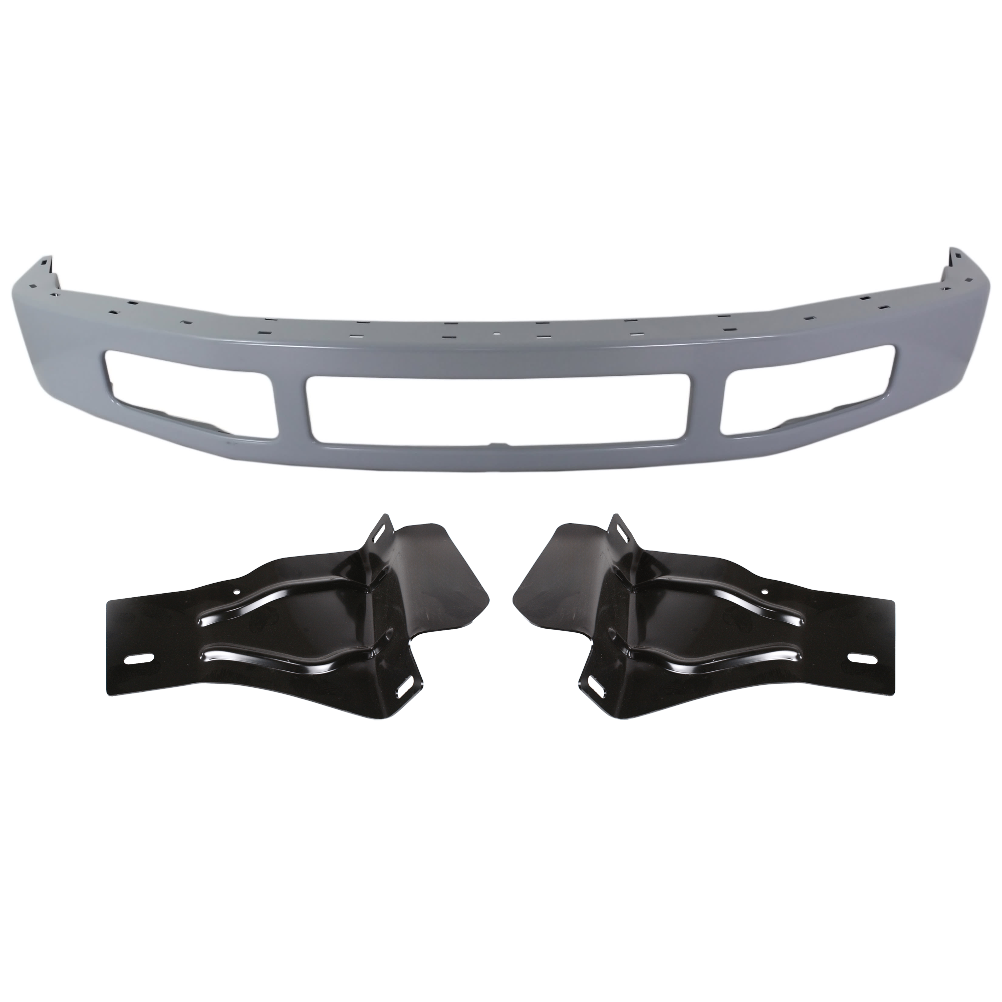 AM F 250 F 350 SUPER DUTY 08-10 FRONT BUMPER 3 pc kit Paint to Match w Bumper Bracket SKU KIT 072324 C544 Partslink FO1002403 FO1066174 FO1067174 OEM 8C3Z17757CPTM 8C3Z17B837A 8C3Z