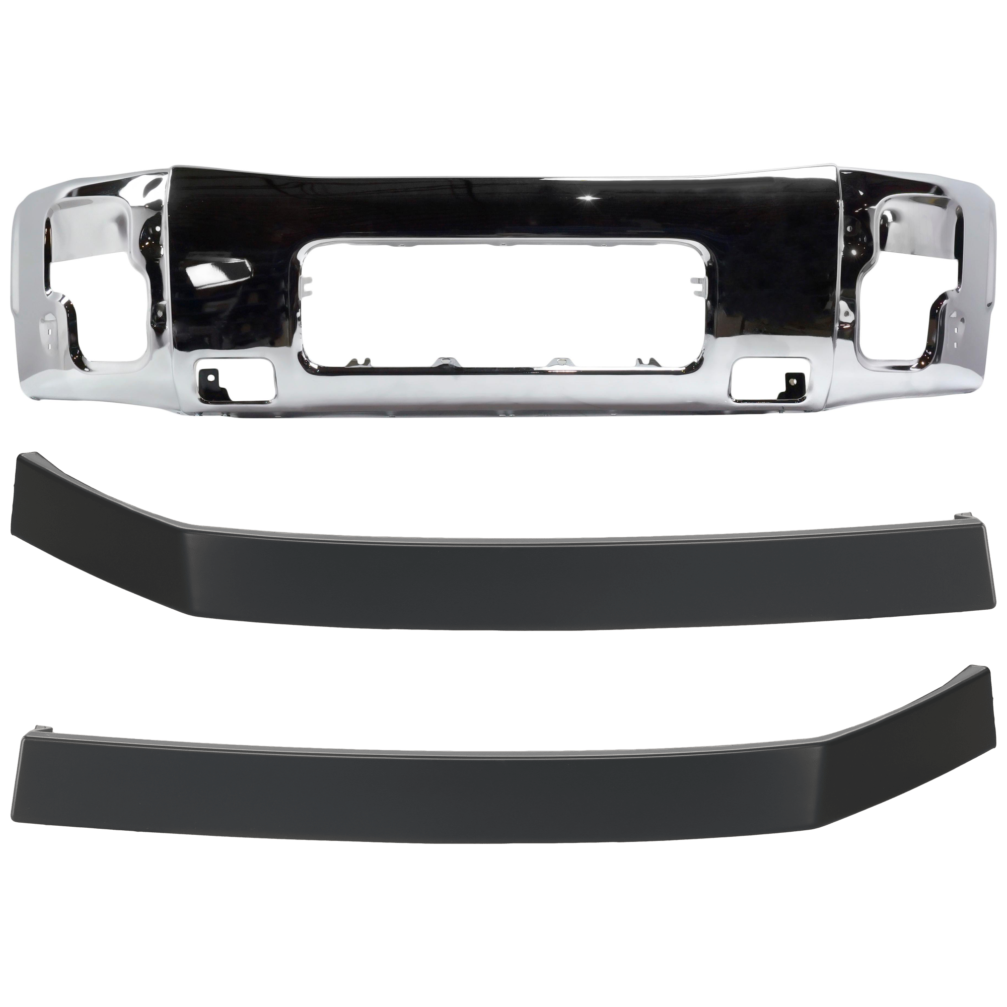 AM ARMADA 05-07 TITAN 04-07 FRONT BUMPER 3 pc. Kit w Bumper Trim SKU KIT 072324 C549 Partslink NI1002136 NI1089106 NI1088106 OEM 62022ZR08A 622347S300-622357S3