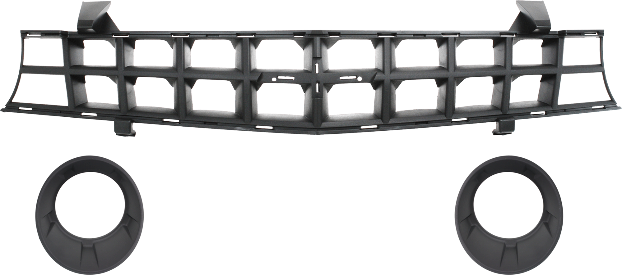AM CAMARO 10-13 GRILLE 3 pc Kit Textured Black Shell and Insert LS LT Models 13 w o Hot Wheels Pkg SKU KIT 072324 C637 Partslink GM1200620 GM1039118 GM1038118 OEM 92243533-92218024-92218023