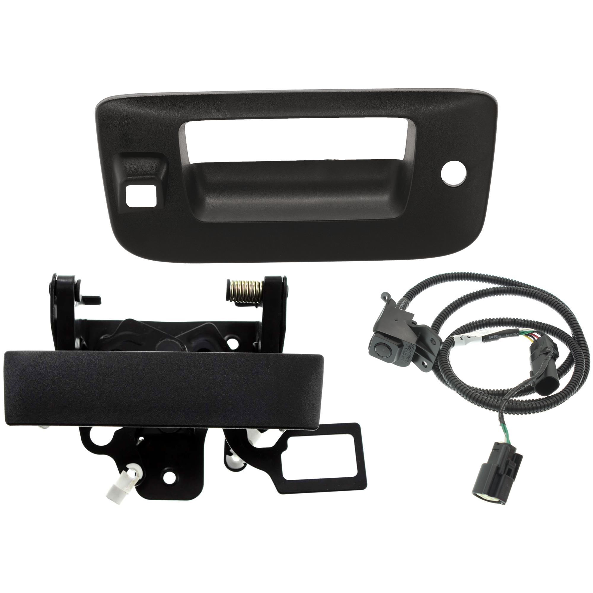 AM SILVERADO 1500-07-13 SILVERADO 2500 HD 10-14 REAR VIEW BACK UP CAMERA 3 pc Kit SKU KIT 072324 C651 Partslink GM1960100 GM1915124 GM1915136 OEM 23146157-20880358-20928119-227